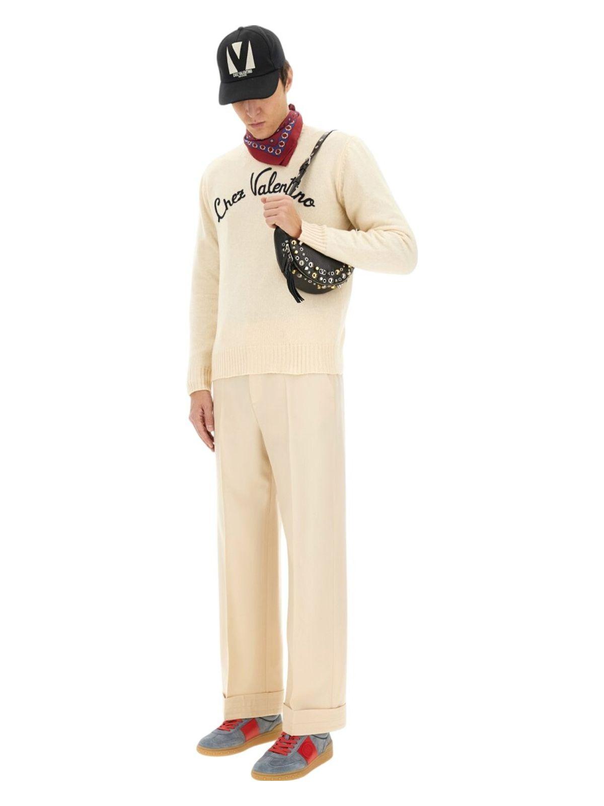 Valentino Garavani Cream Wool Sweater