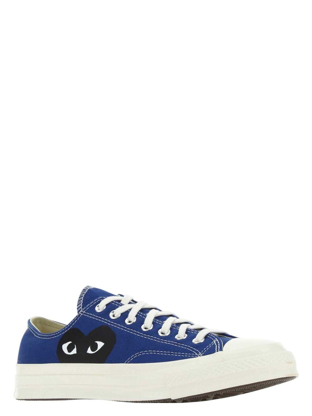Comme Des GarÃ§ons Play Comme Des Garçons Play Canvas X Converse Sneakers in Blue