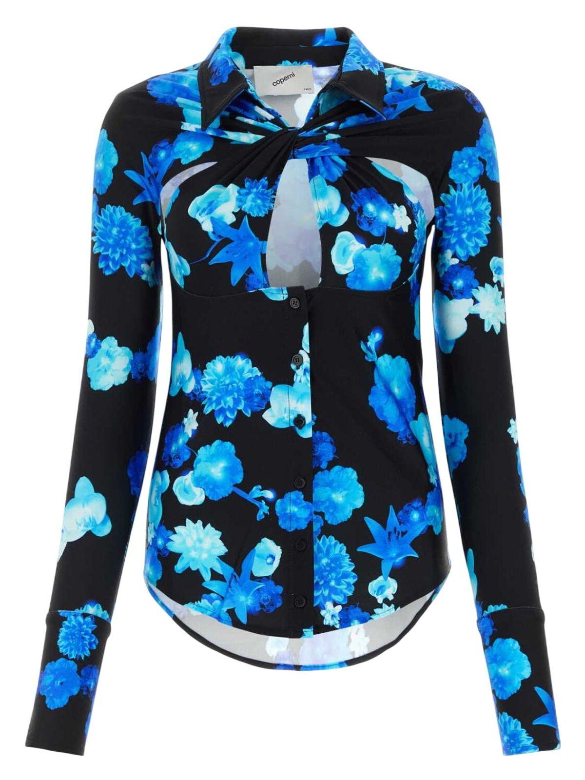 Coperni Printed Stretch Nylon Top