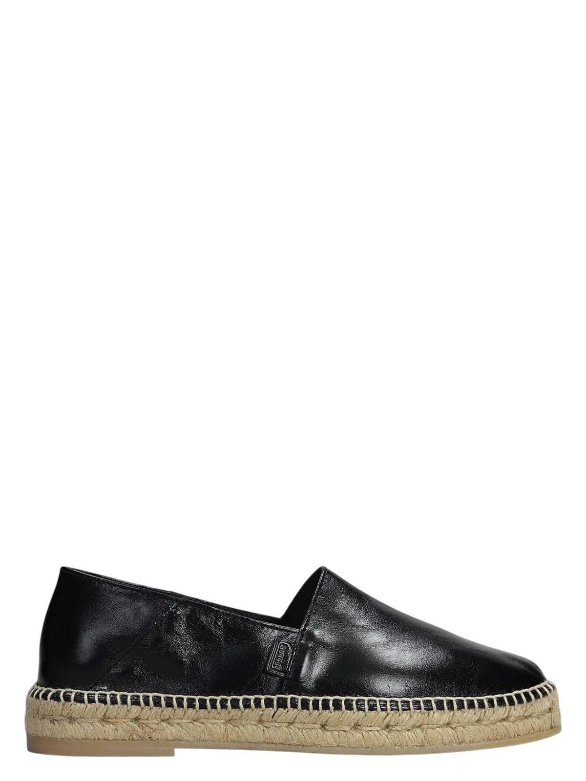 Ami Alexandre Mattiussi Espadrilles In Black Leather