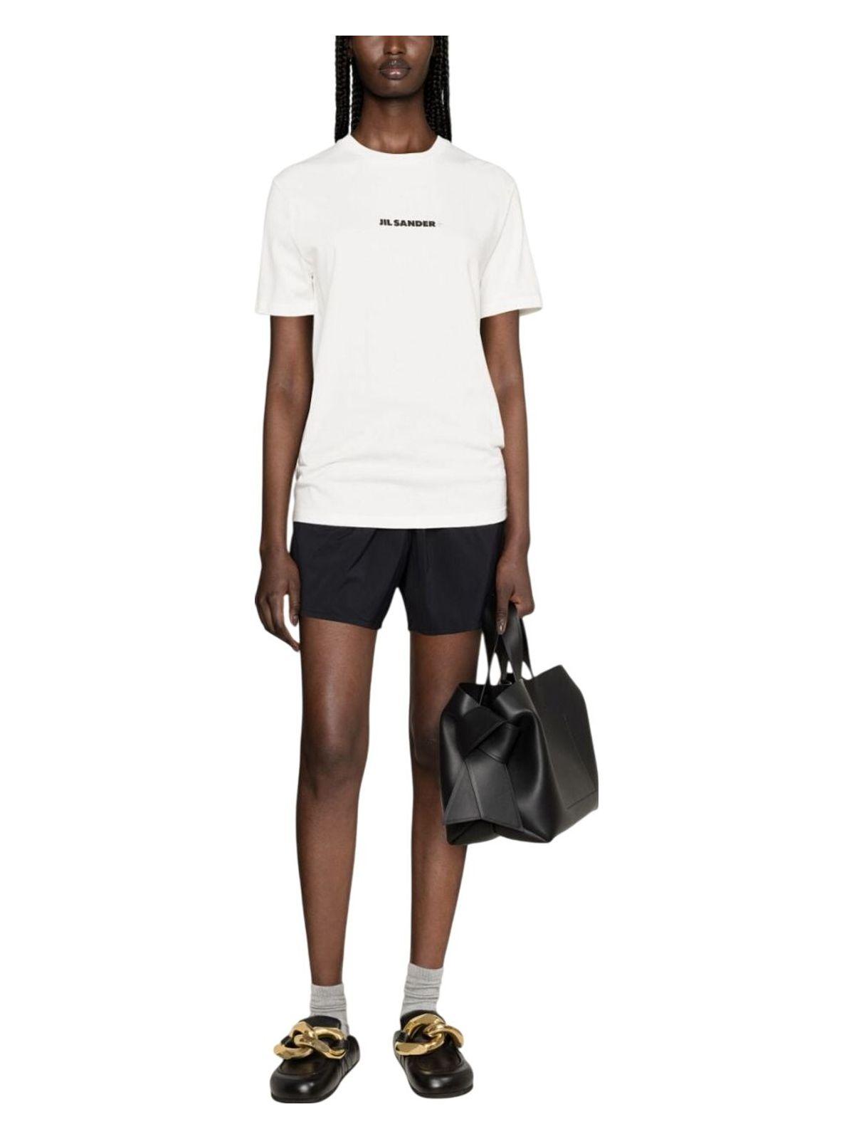 Jil Sander Women's Logo Cotton T-Shirt in White