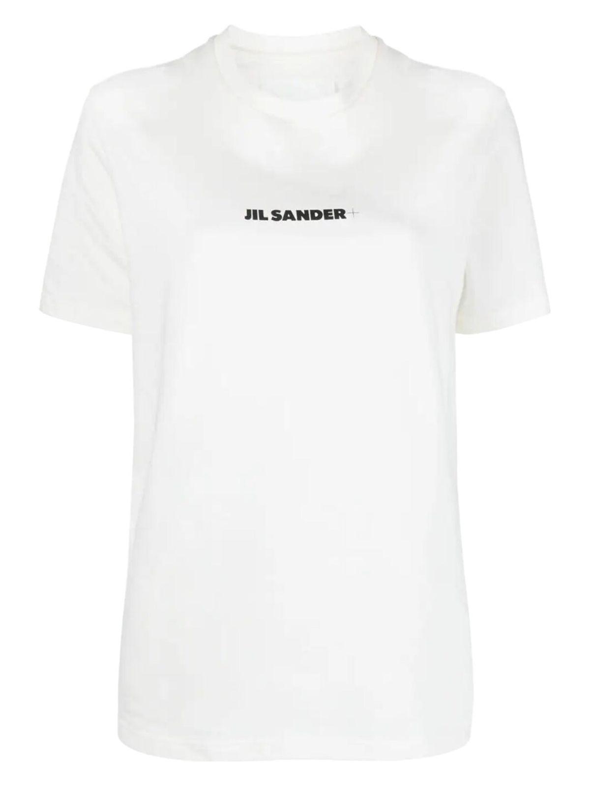 Jil Sander Women's Logo Cotton T-Shirt in White