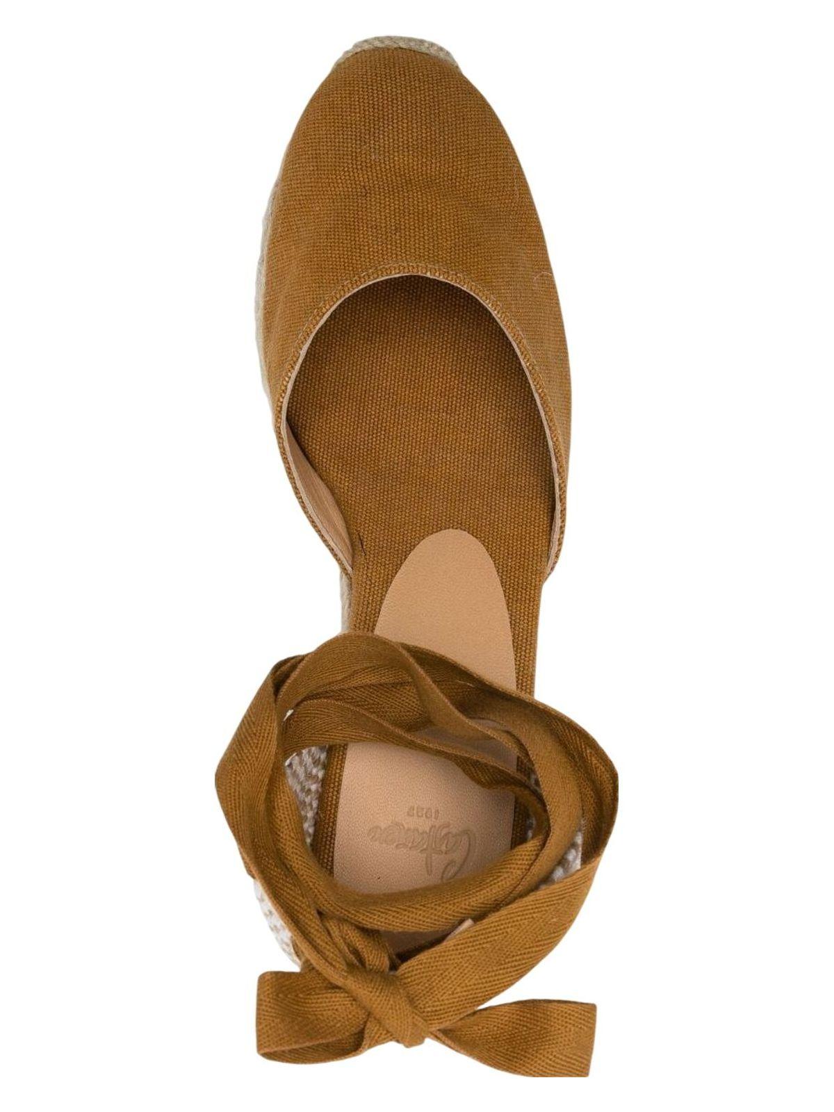 CastaÃ±er Castañer Women's Carina Espadrille Sandal in Yellow/Orange