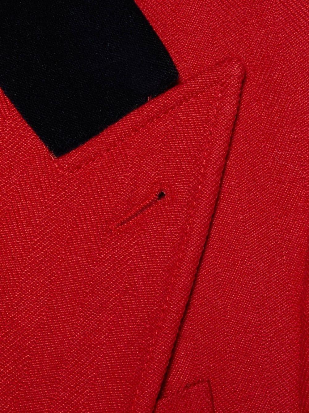 Gucci Men's Fo Jacket Wool Linen On Tone Herringbone in Livered