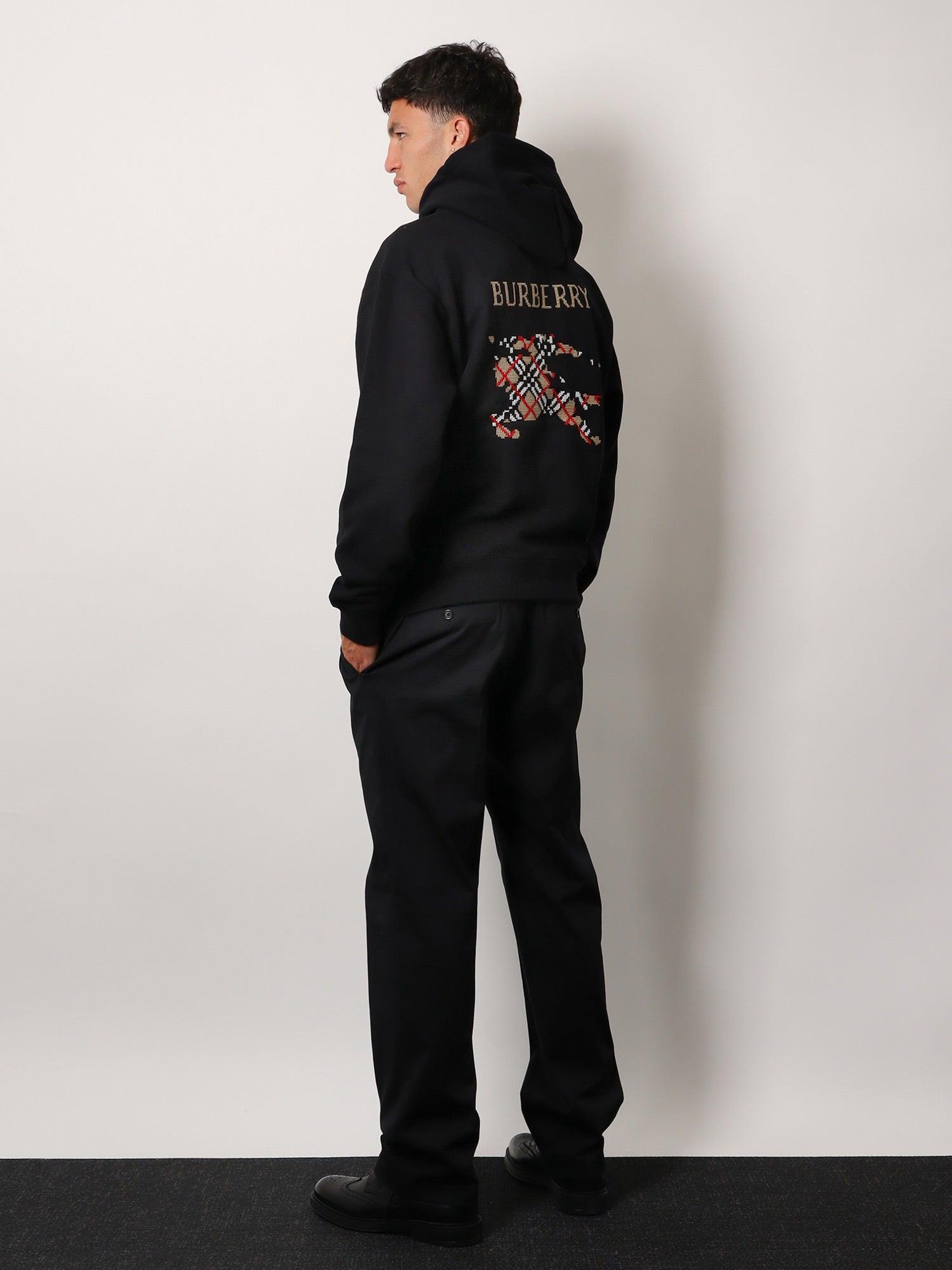 BURBERRY Cotton sweatshirt with logo embroidery