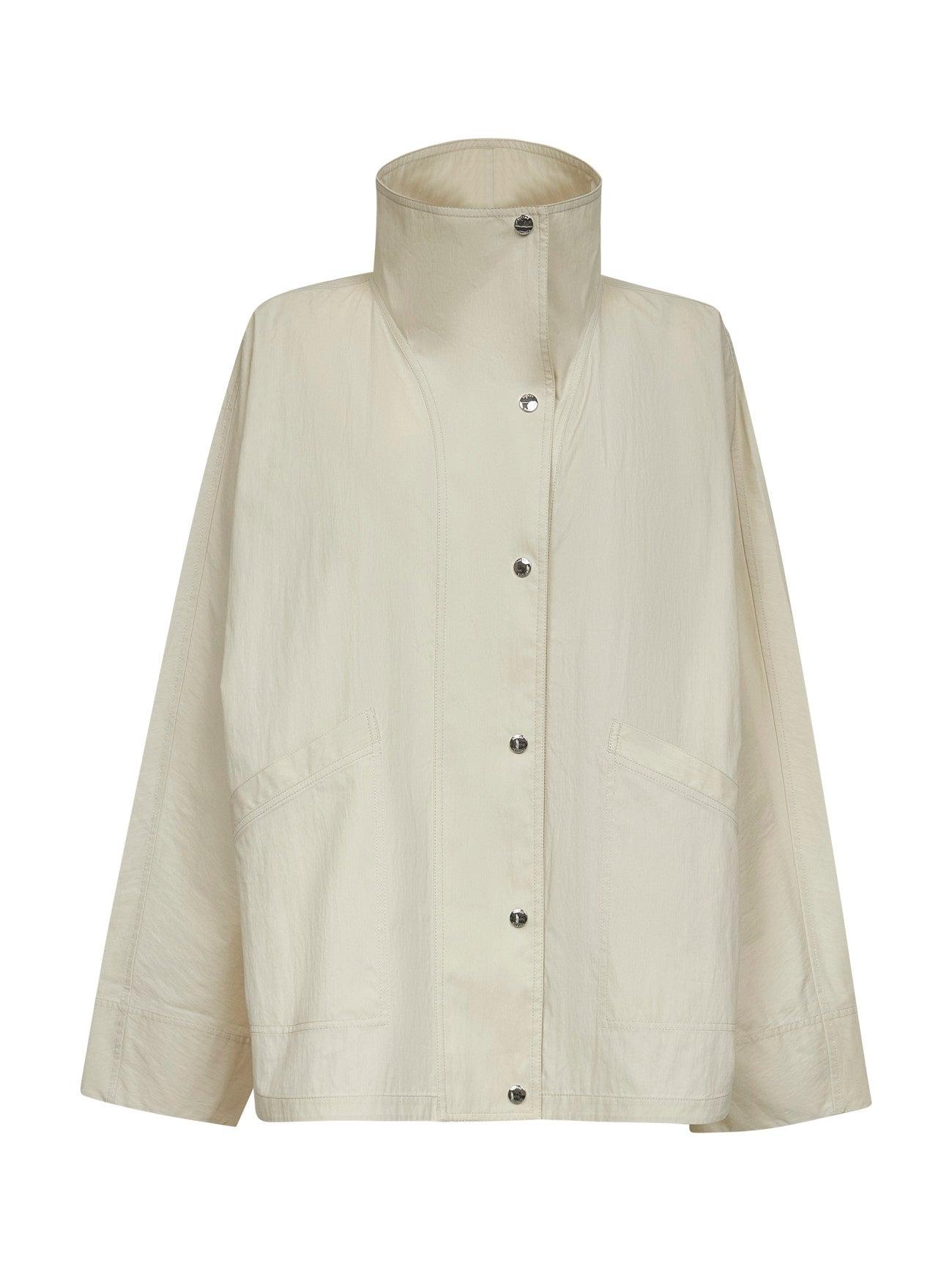 TOTEME Oyster parachute canvas windbreaker jacket