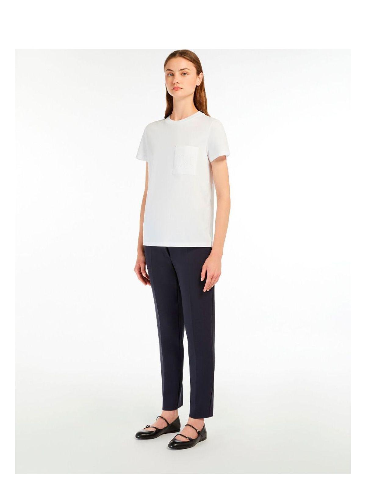 Max Mara M Monogram Cotton Jersey T-Shirt in White