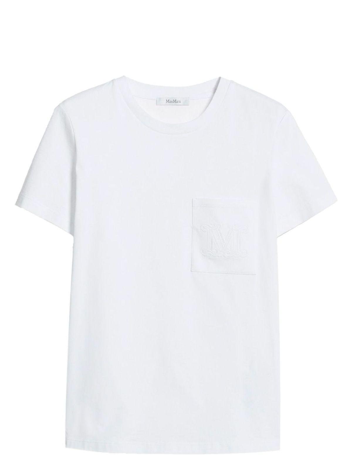 Max Mara M Monogram Cotton Jersey T-Shirt in White