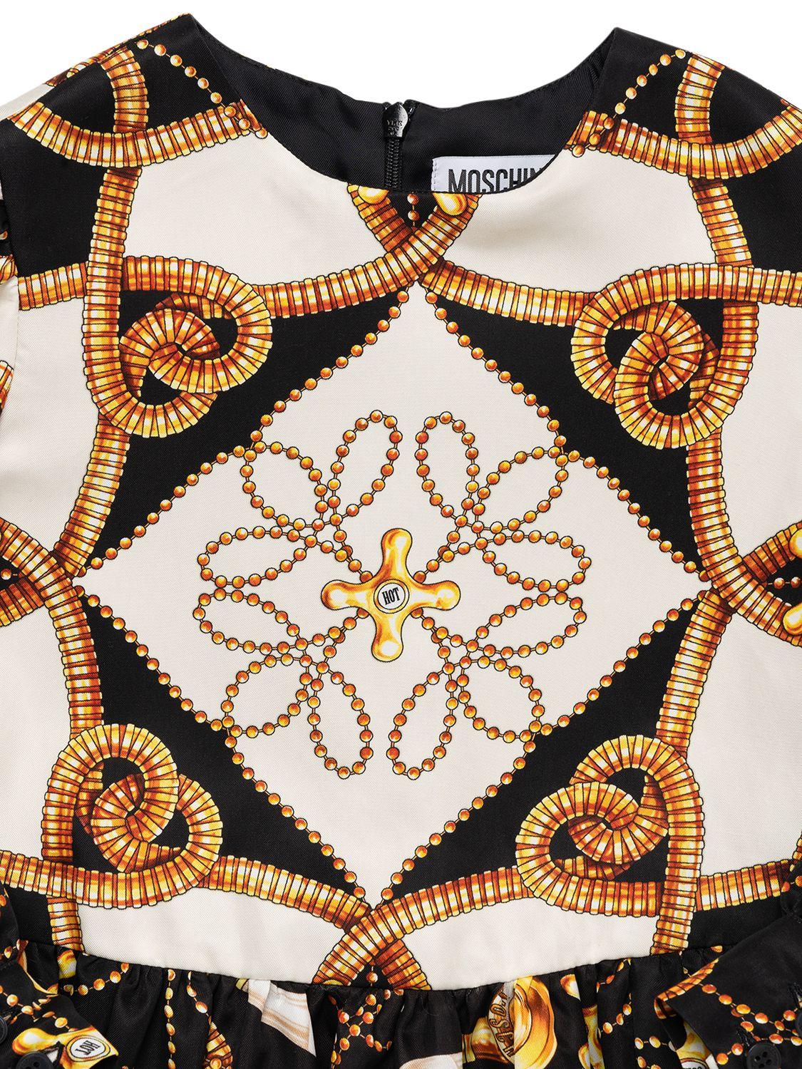 MOSCHINO All Over Print Viscose Dress