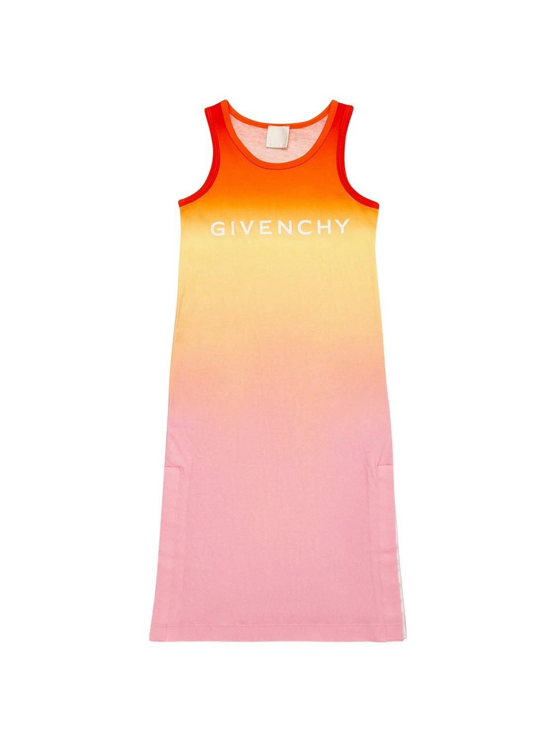 GIVENCHY Printed Logo Cotton Jersey Dress