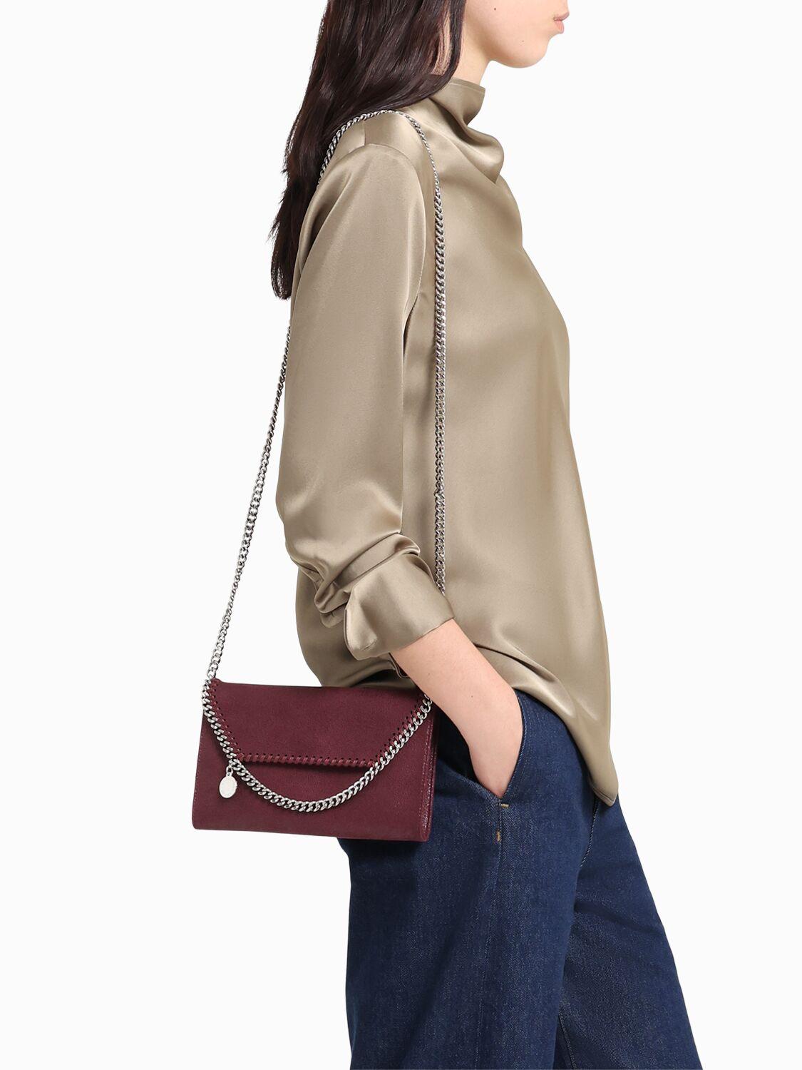 STELLA MCCARTNEY Falabella Shaggy Deer Wallet On Chain
