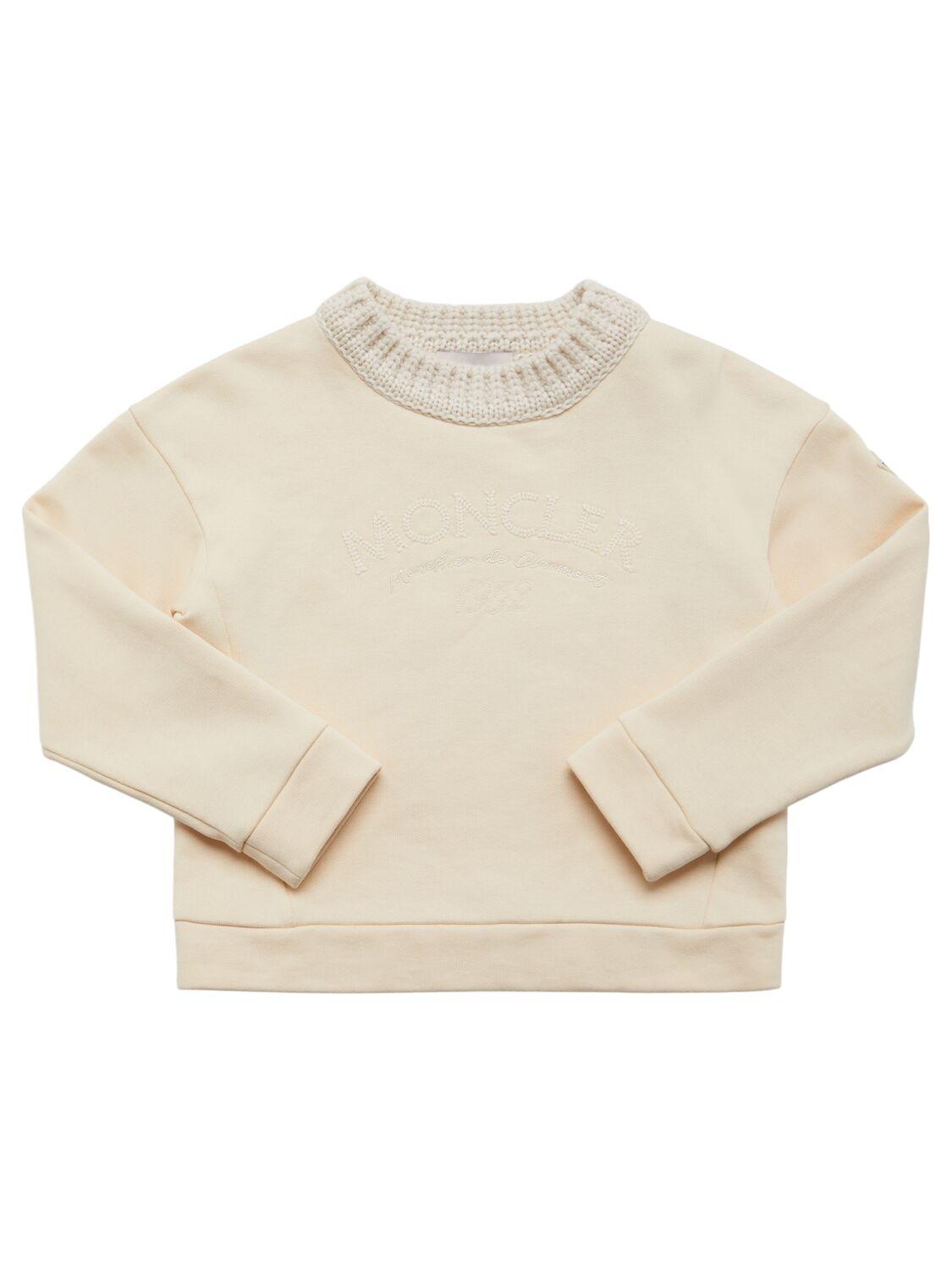 MONCLER Embroidered Logo Cotton T-shirt