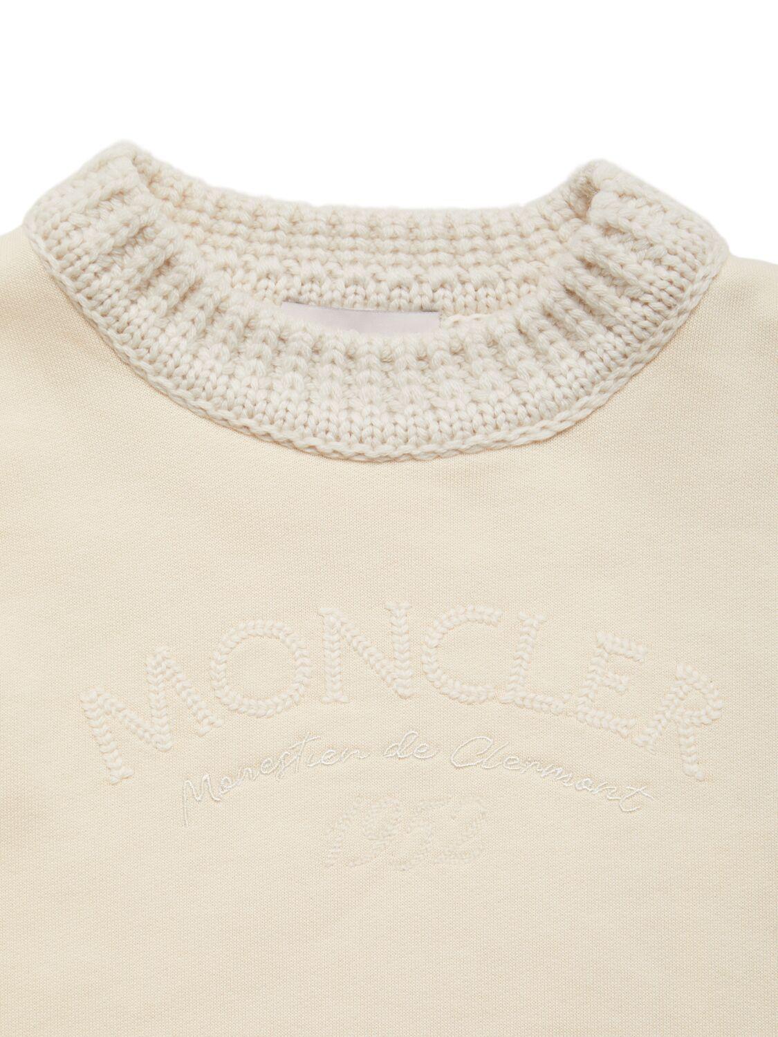 MONCLER Embroidered Logo Cotton T-shirt