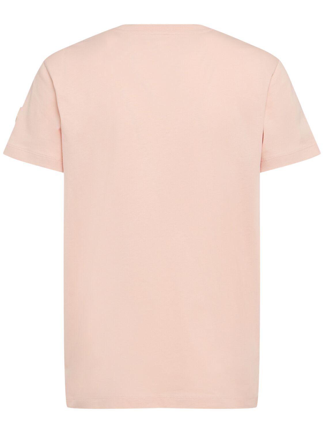 MONCLER Embroidered Logo Cotton T-shirt