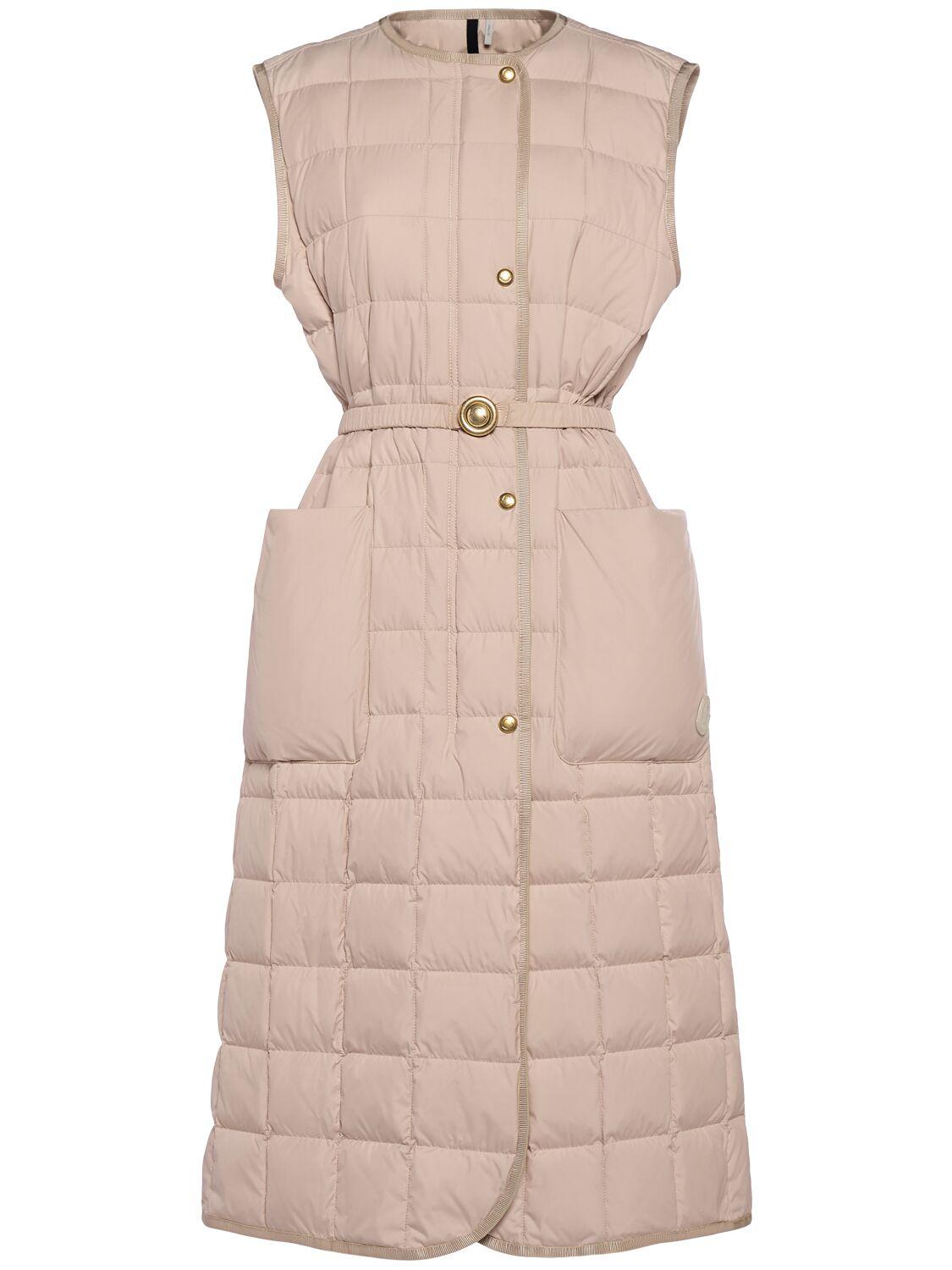 MONCLER Butor Long Quilted Tech Down Vest