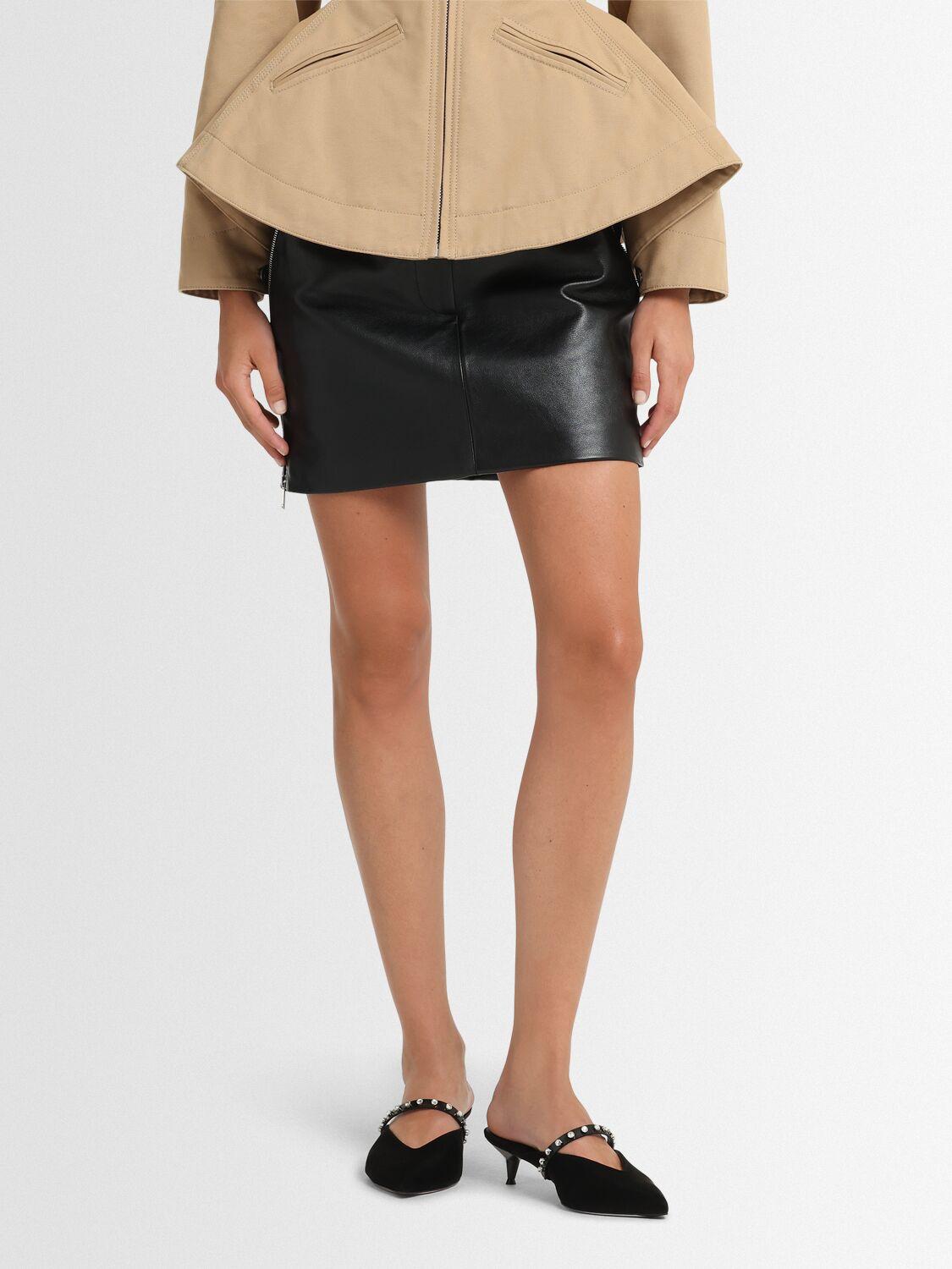 MCQUEEN Leather Mules with Studs