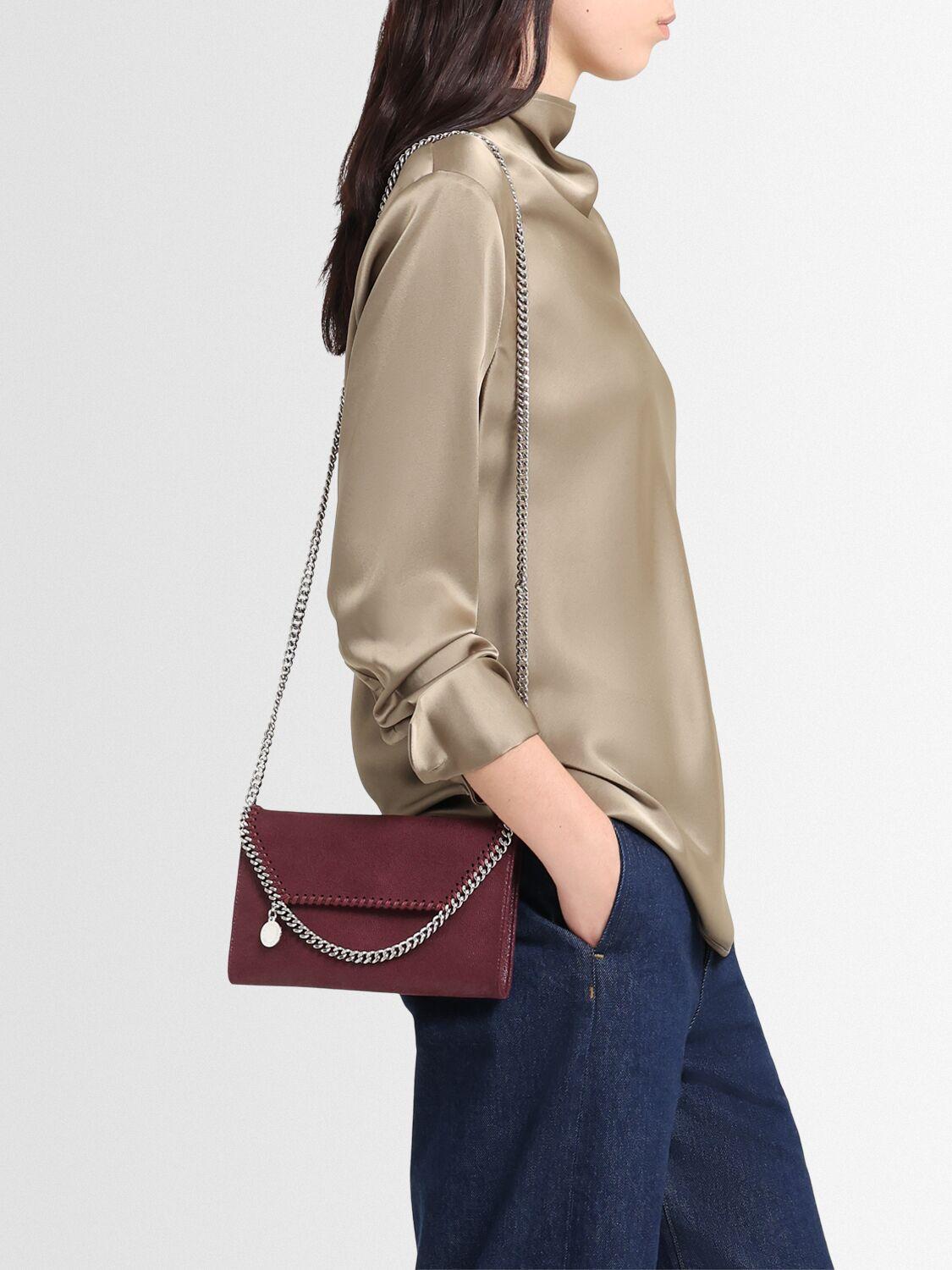 STELLA MCCARTNEY Falabella Shaggy Deer Wallet On Chain
