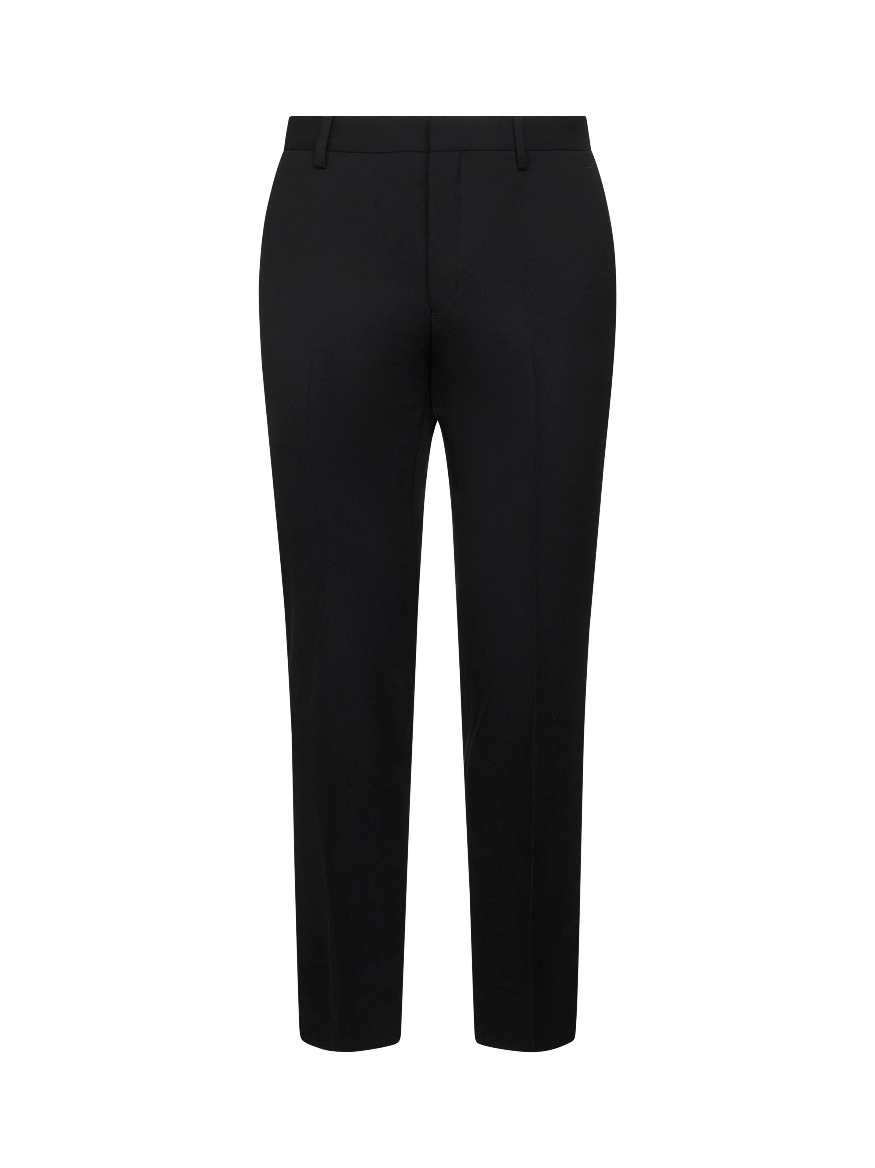 PRADA ABBIGLIAMENTO Black wool slim trousers