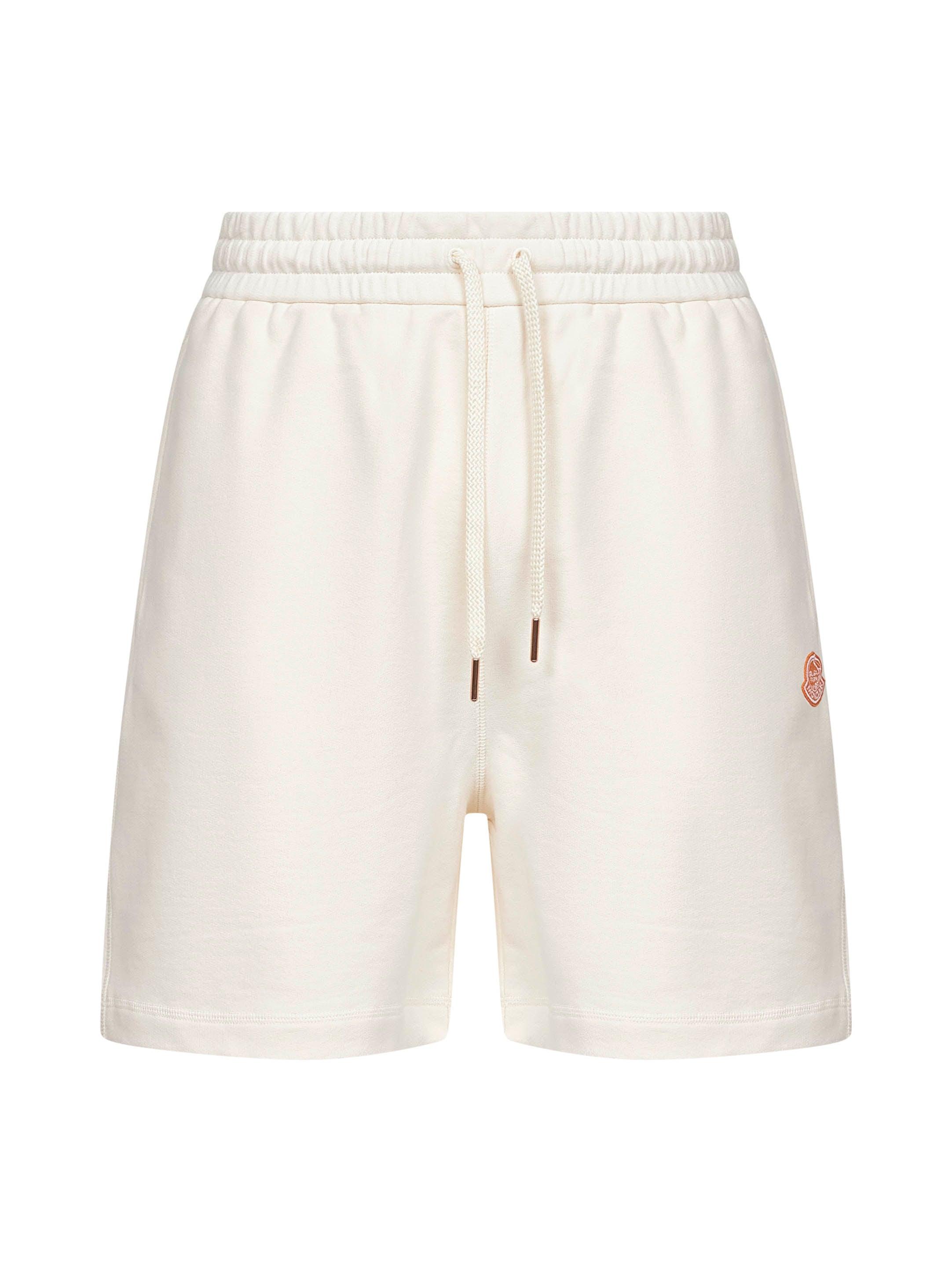 MONCLER GENIUS Ivory Cotton Moncler x Gilga Farm Shorts