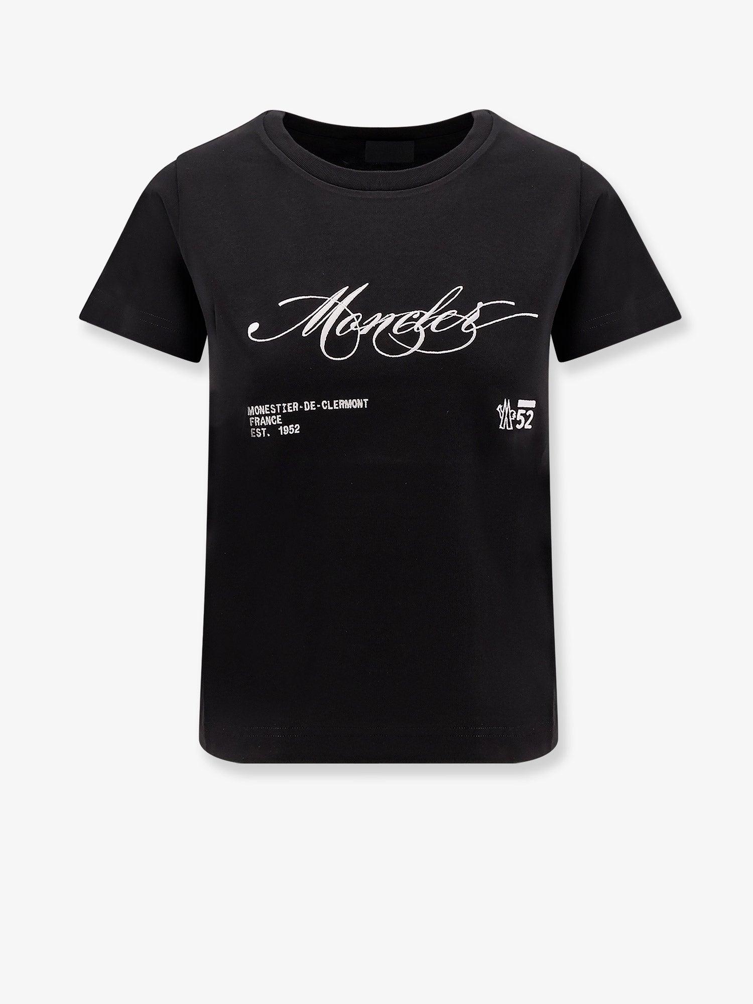 MONCLER Cotton t-shirt with embroidery