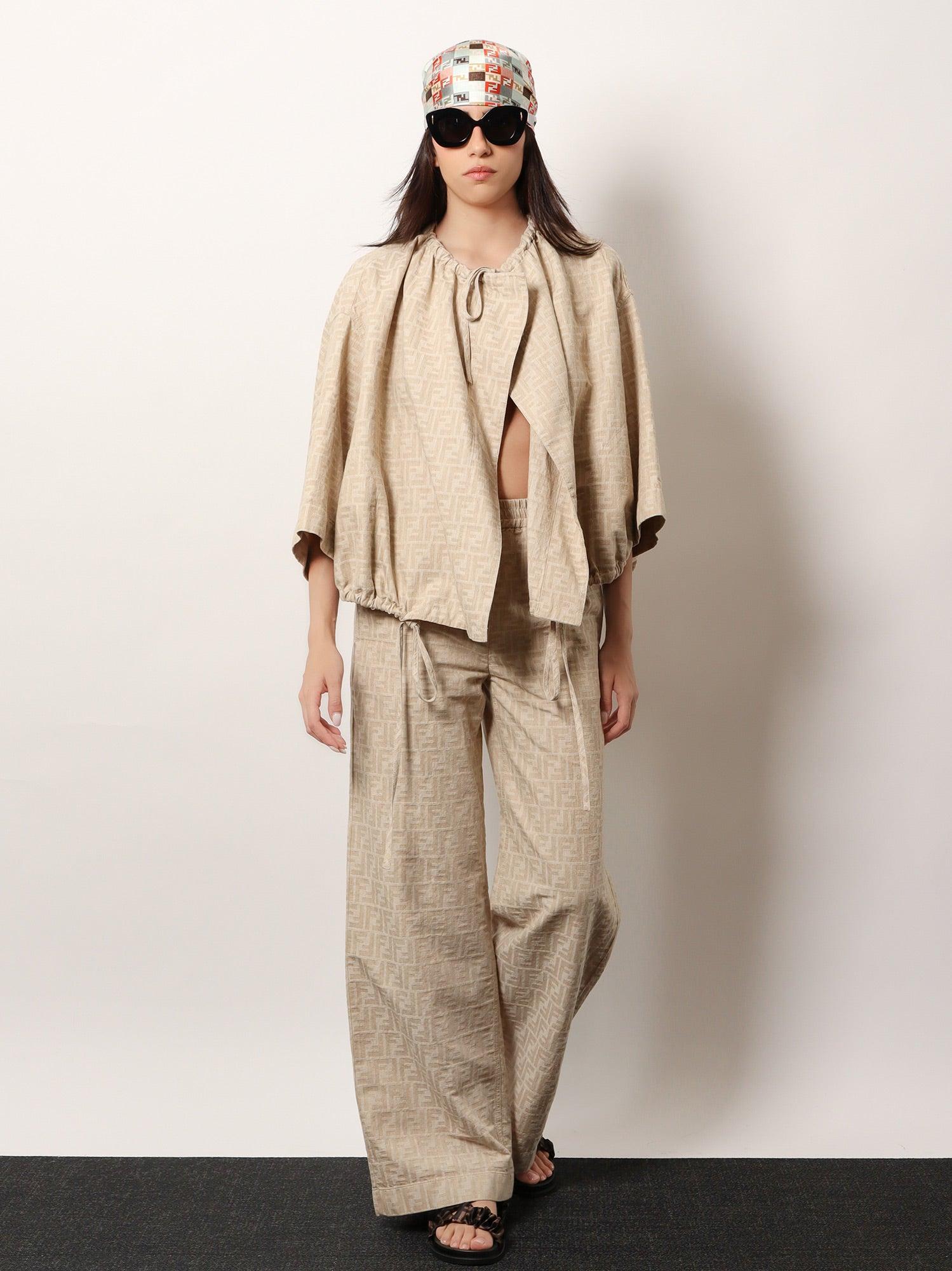 FENDI Cotton and Linen Jacket
