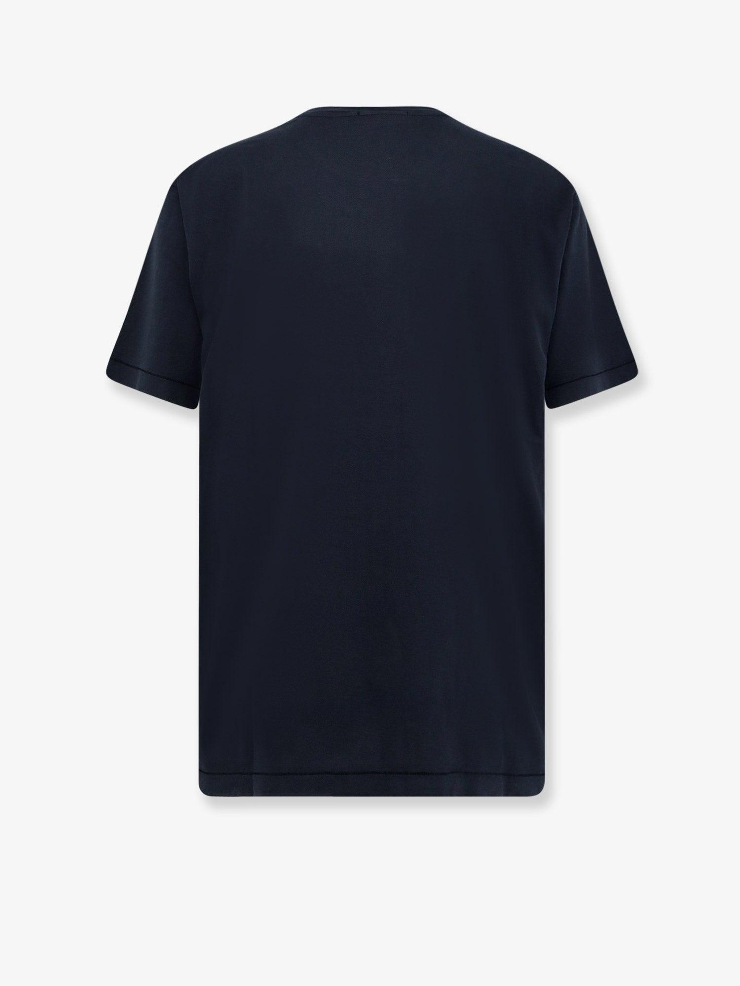 Cotton T-shirt with logo patch - STONE ISLAND