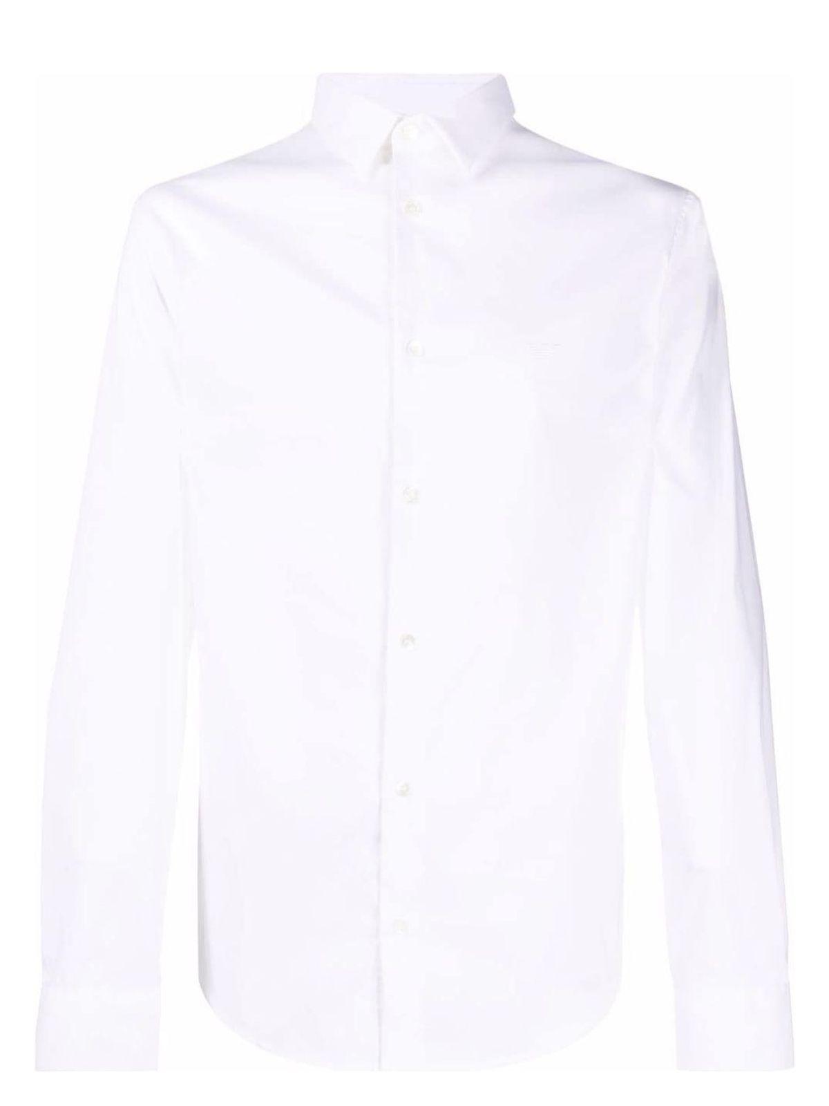 Giorgio Armani Emporio Armani Men's Cotton Shirt in White