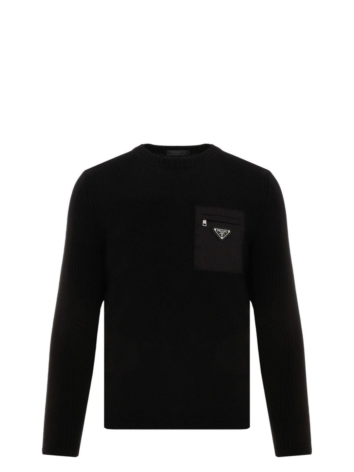 Prada Men's Wool Sweater in Black