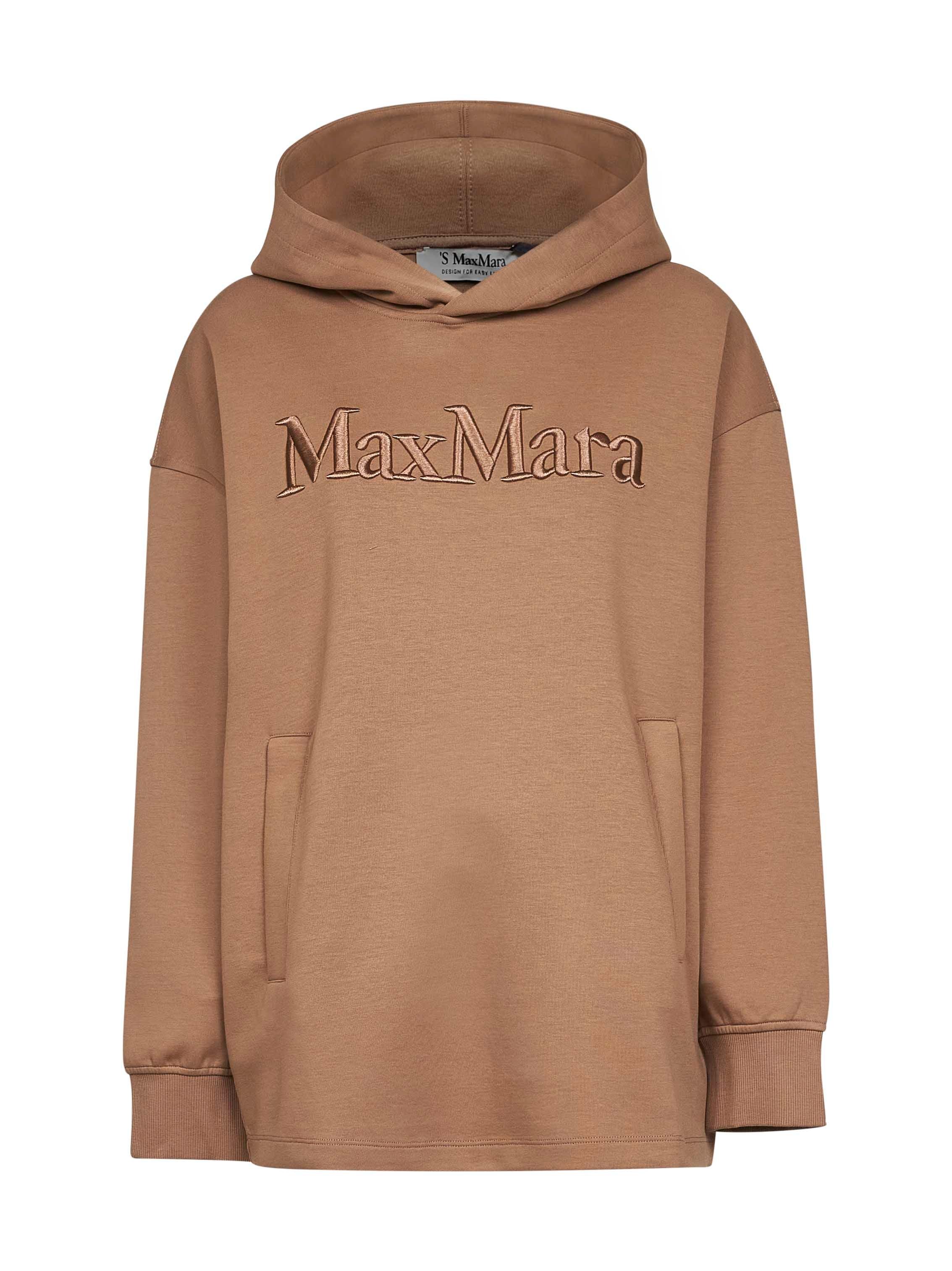MAX MARA S MAX MARA Camel Jersey VISERA Hoodie