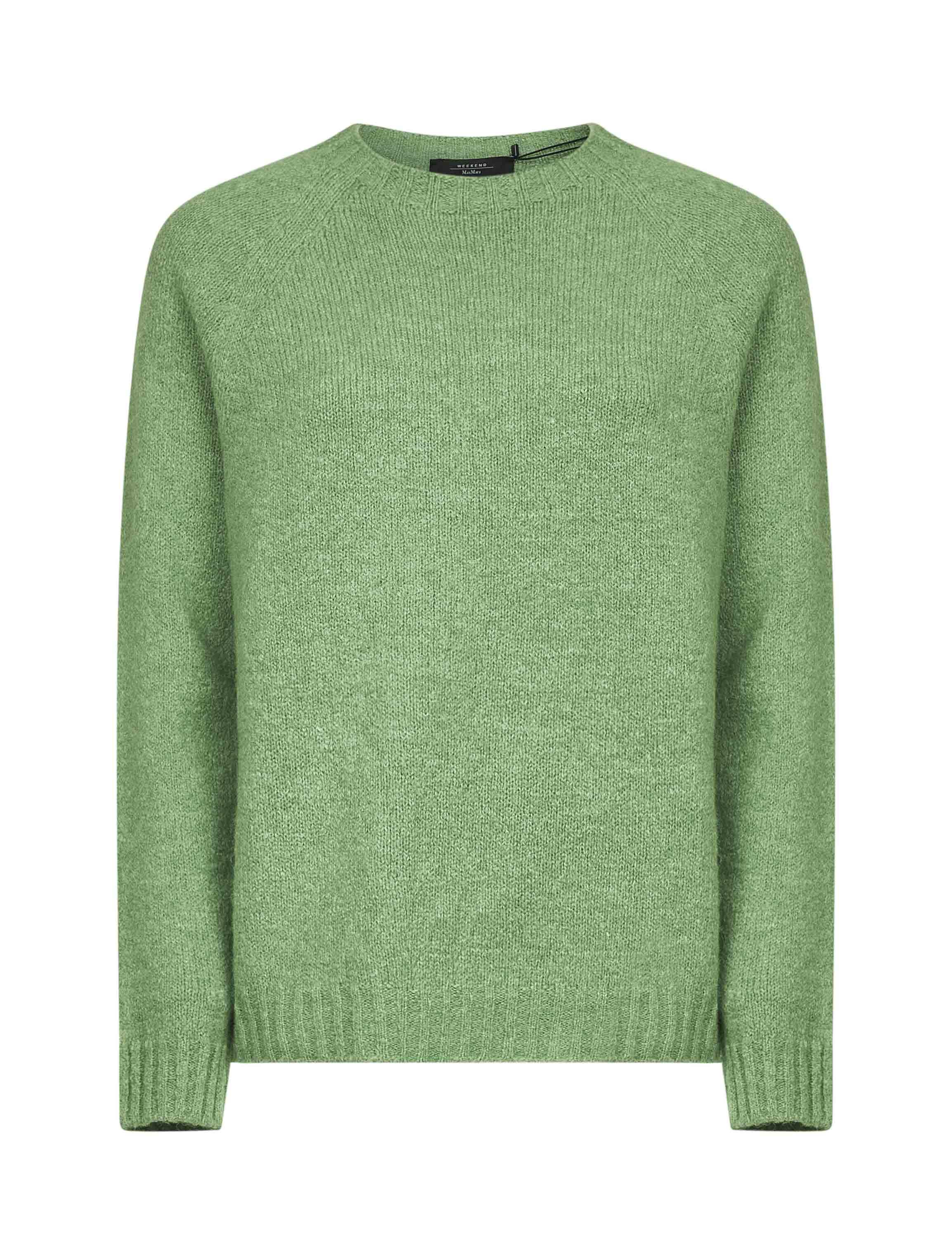MAX MARA WEEKEND Green alpaca blend GHIACCI sweater