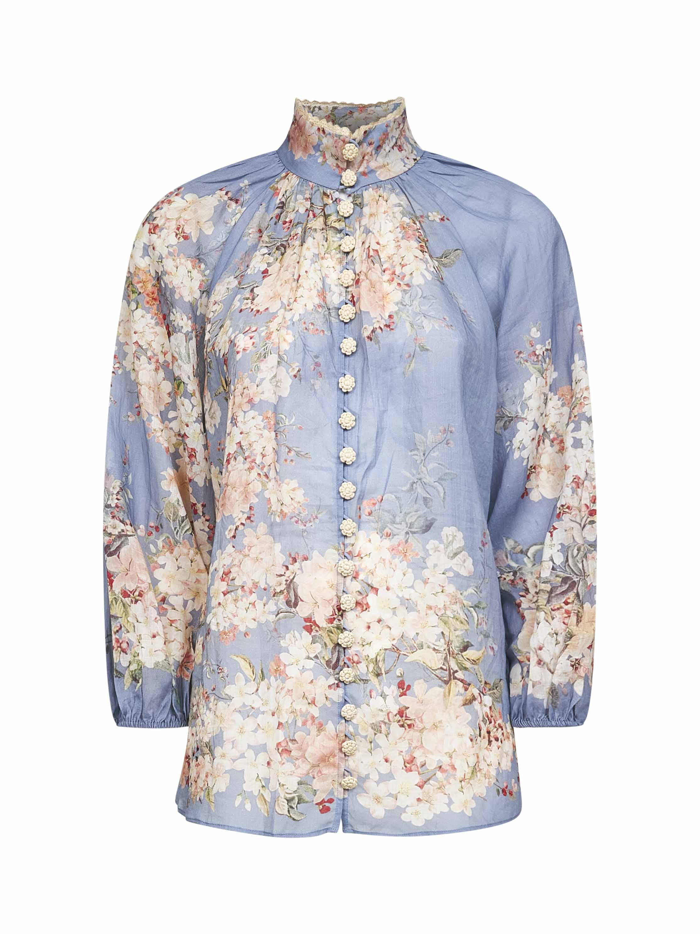 ZIMMERMANN Cascadian Billow Ramie Shirt and Blouse
