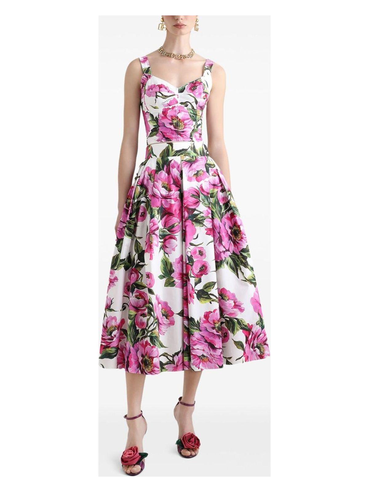 Dolce & Gabbana Peony Print Bustier