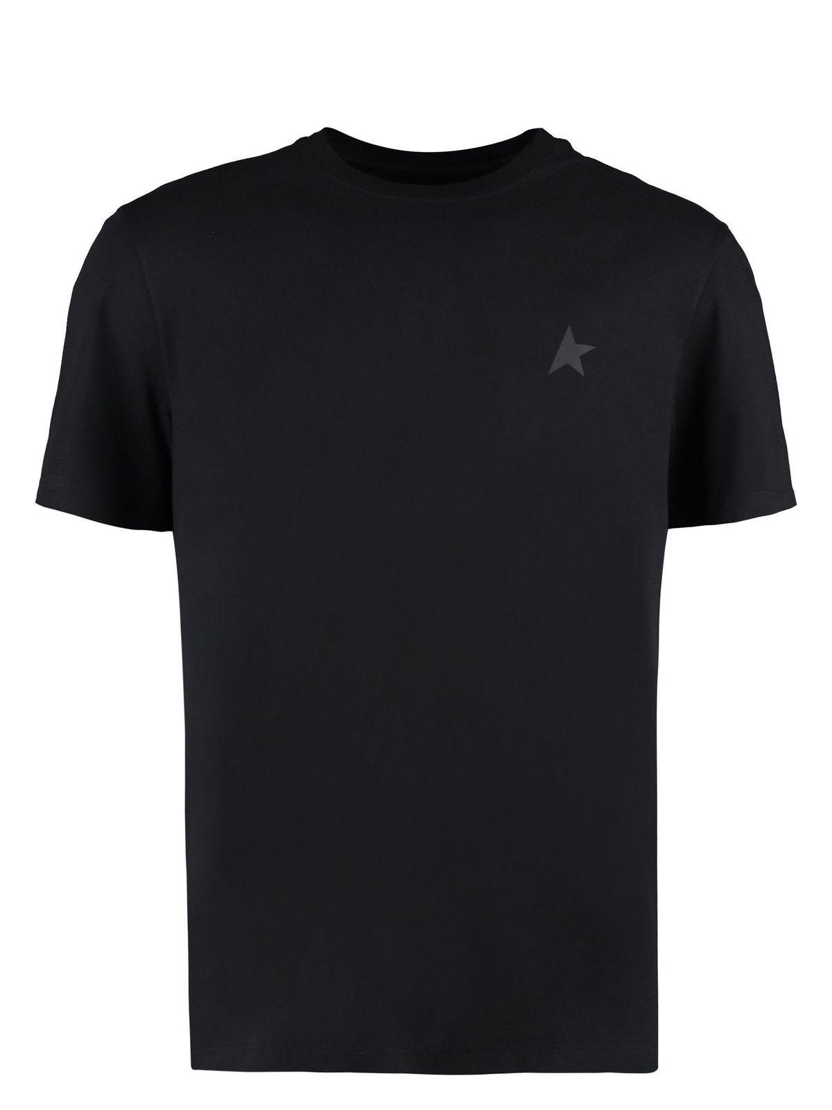 Golden Goose Men's Cotton Crew-Neck T-Shirt in Black