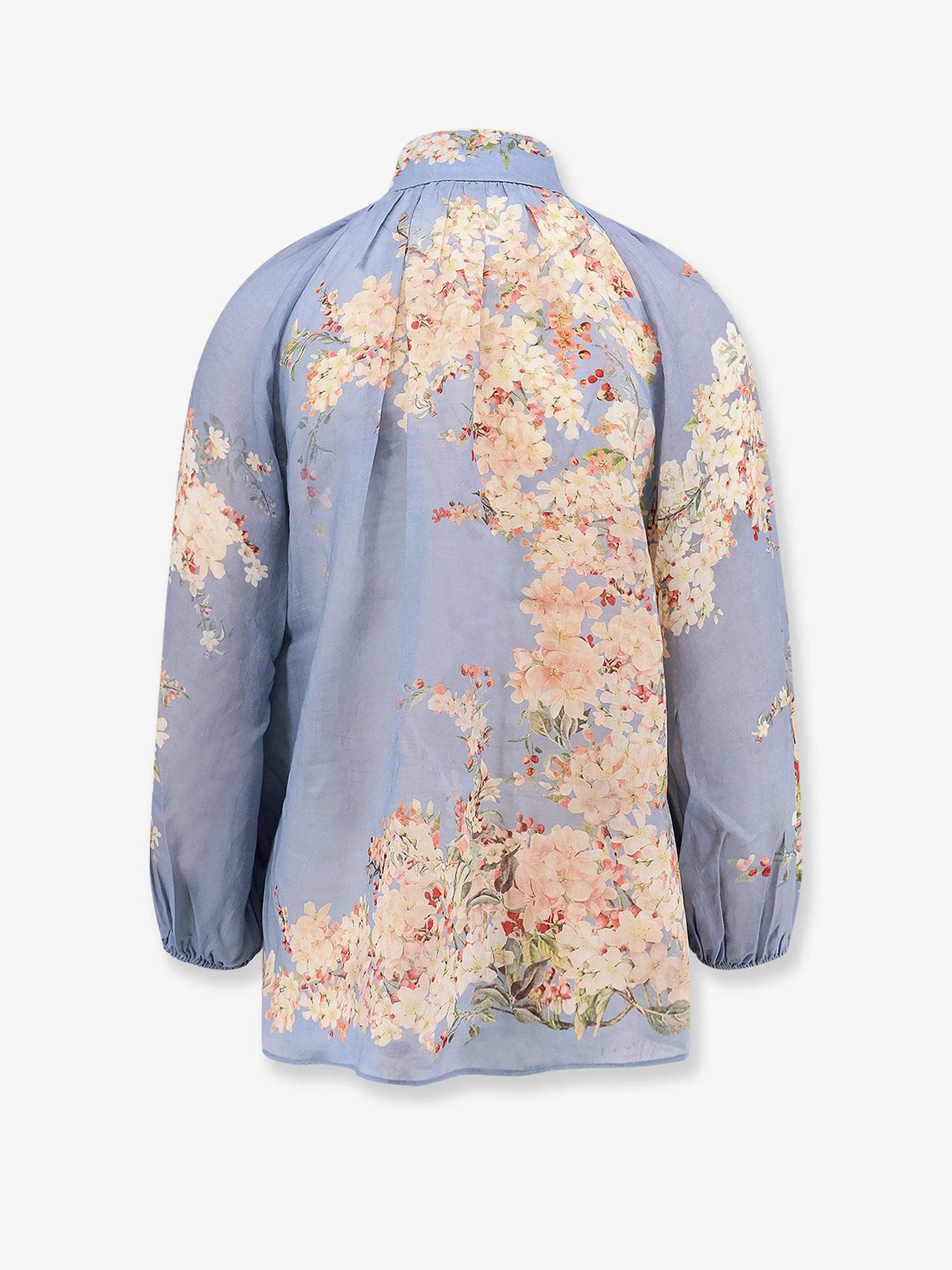 ZIMMERMANN Cascadian Billow Ramie Shirt and Blouse