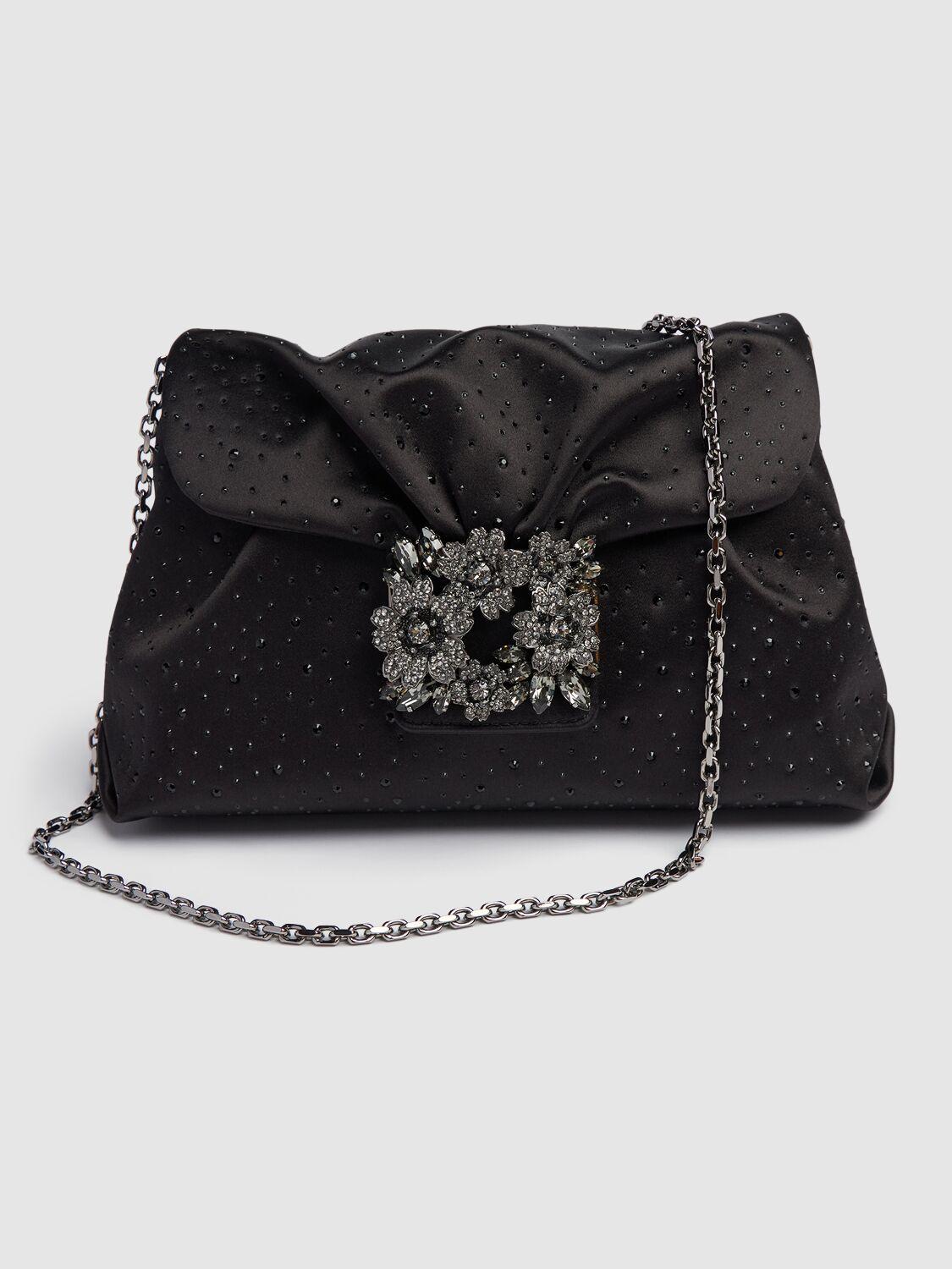 ROGER VIVIER Rv Bouquet Embellished Clutch