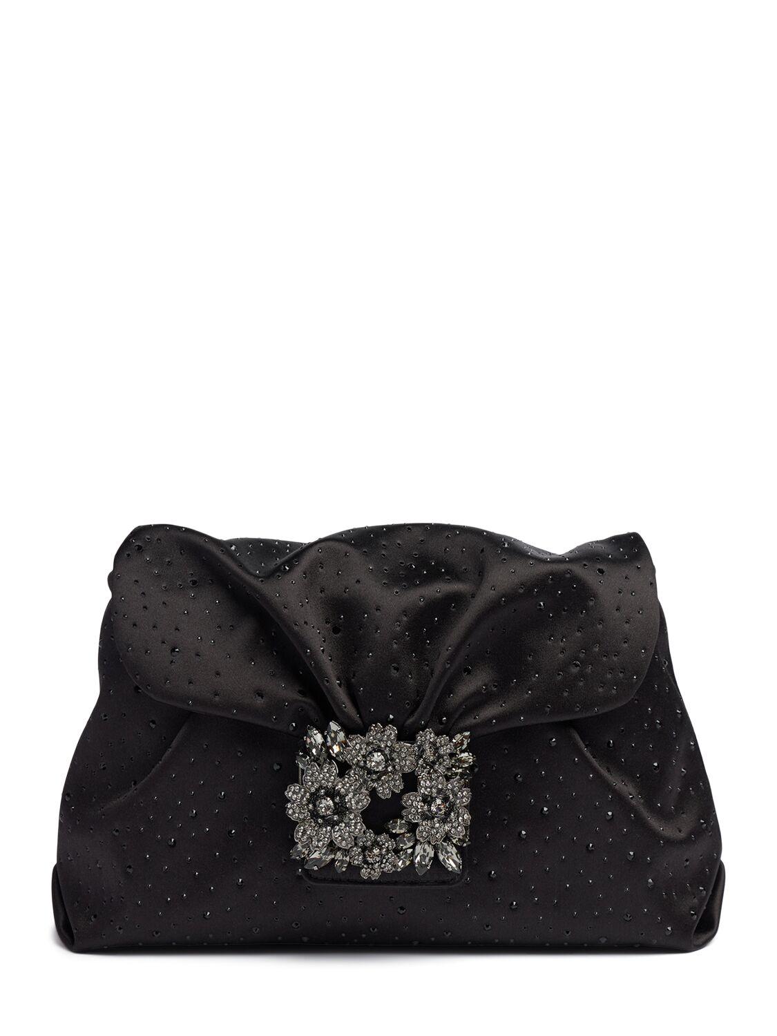 ROGER VIVIER Rv Bouquet Embellished Clutch
