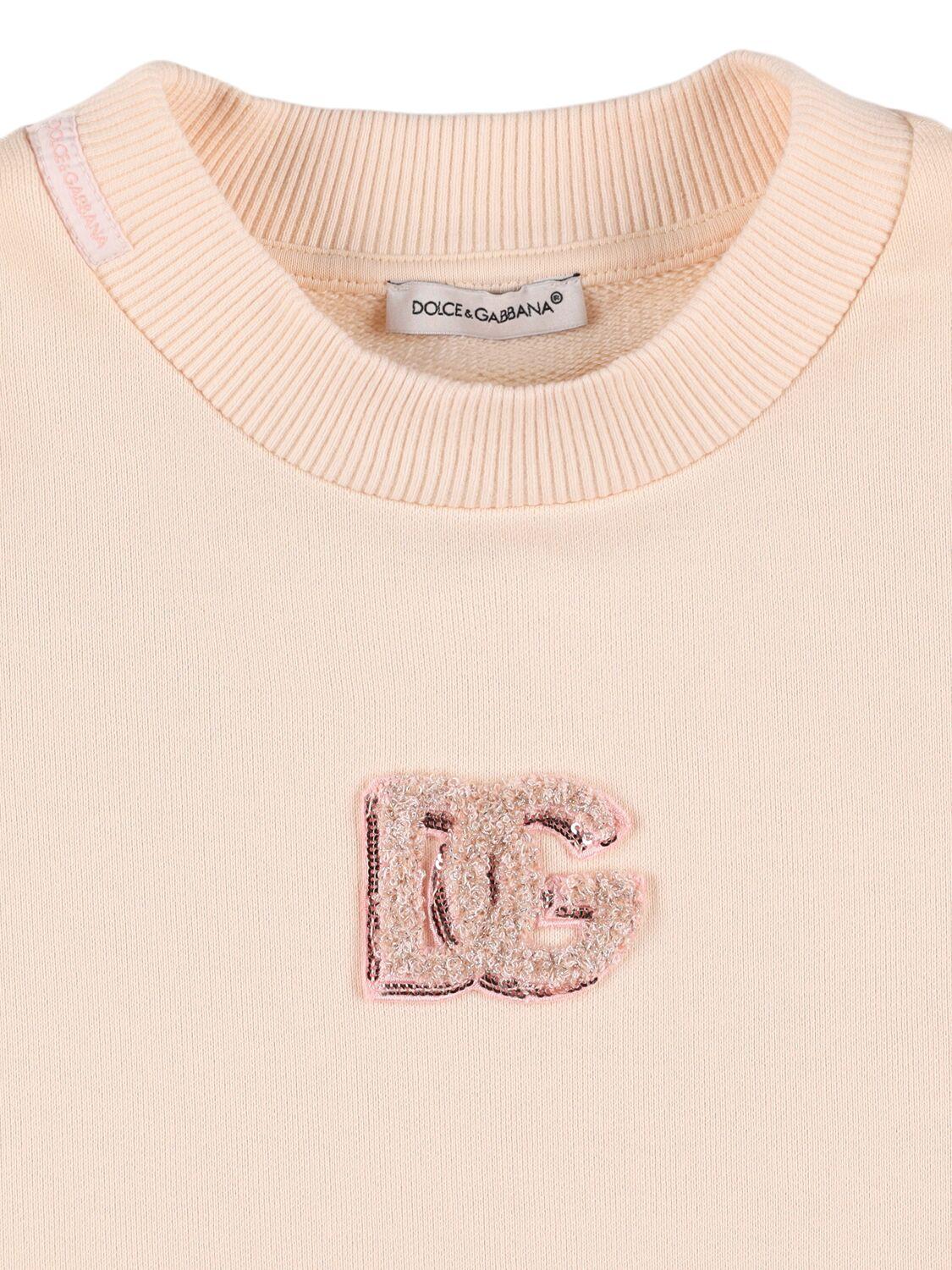 DOLCE & GABBANA Embellished Cotton Sweatshirt
