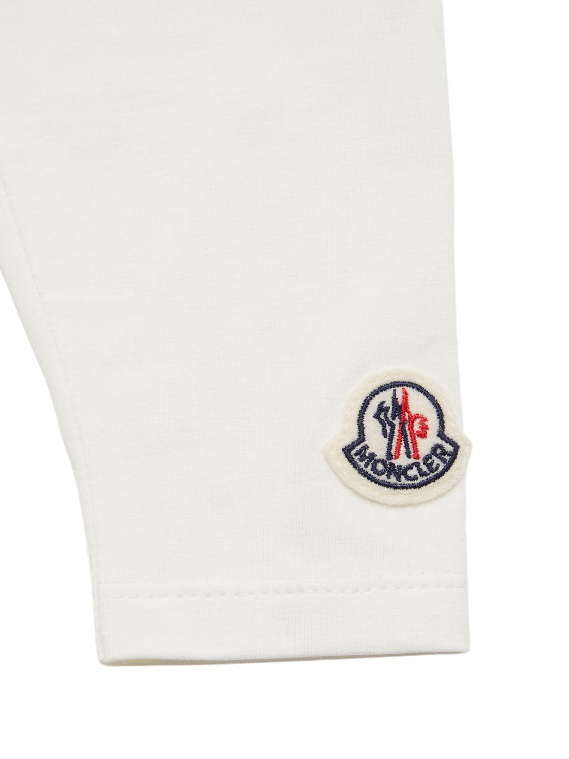 MONCLER Logo Cotton Blend Leggings