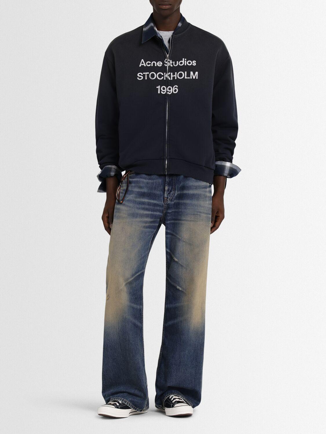 ACNE STUDIOS Fiah1996 Cotton Jersey Zip Jacket