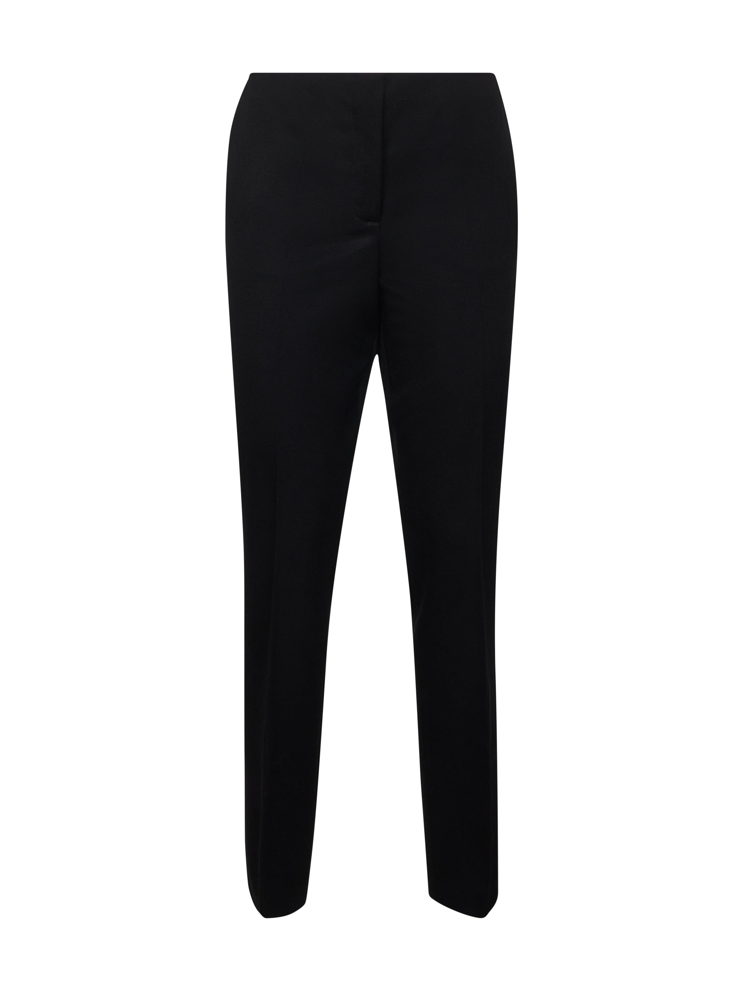 THE ATTICO Black Wool Gabardine Slim Tailoring Trousers