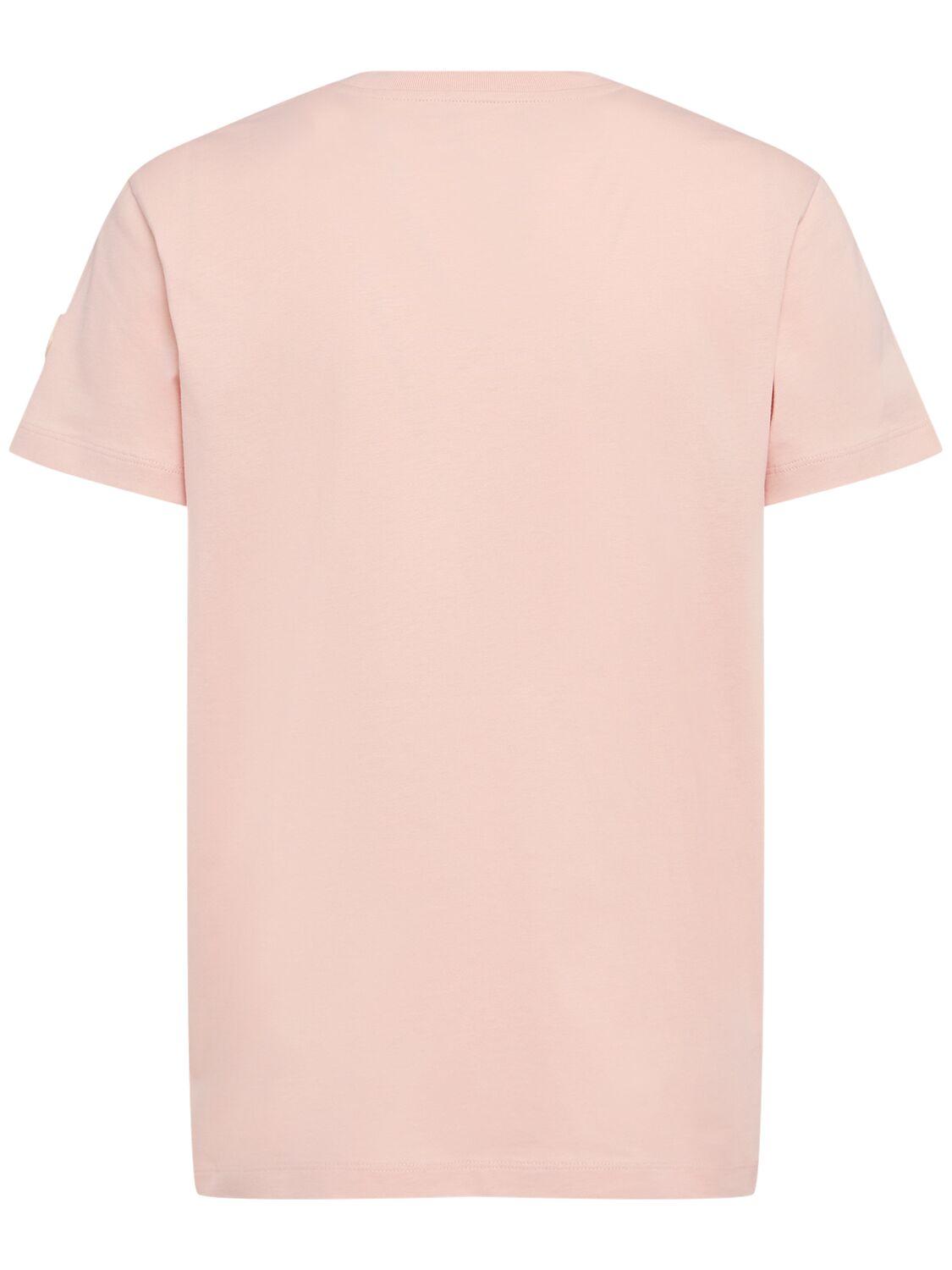 MONCLER Embroidered Logo Cotton T-shirt