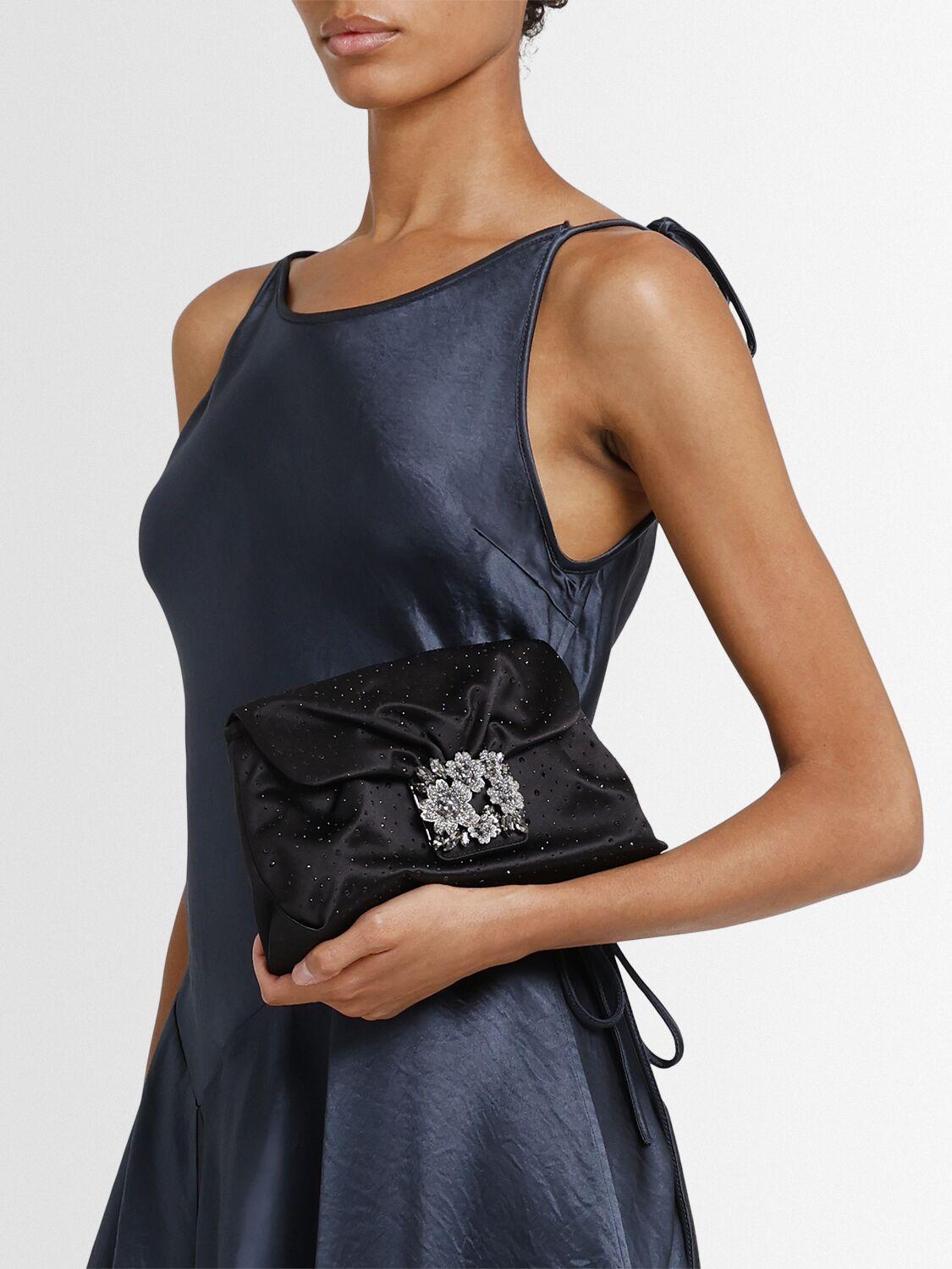 ROGER VIVIER Rv Bouquet Embellished Clutch