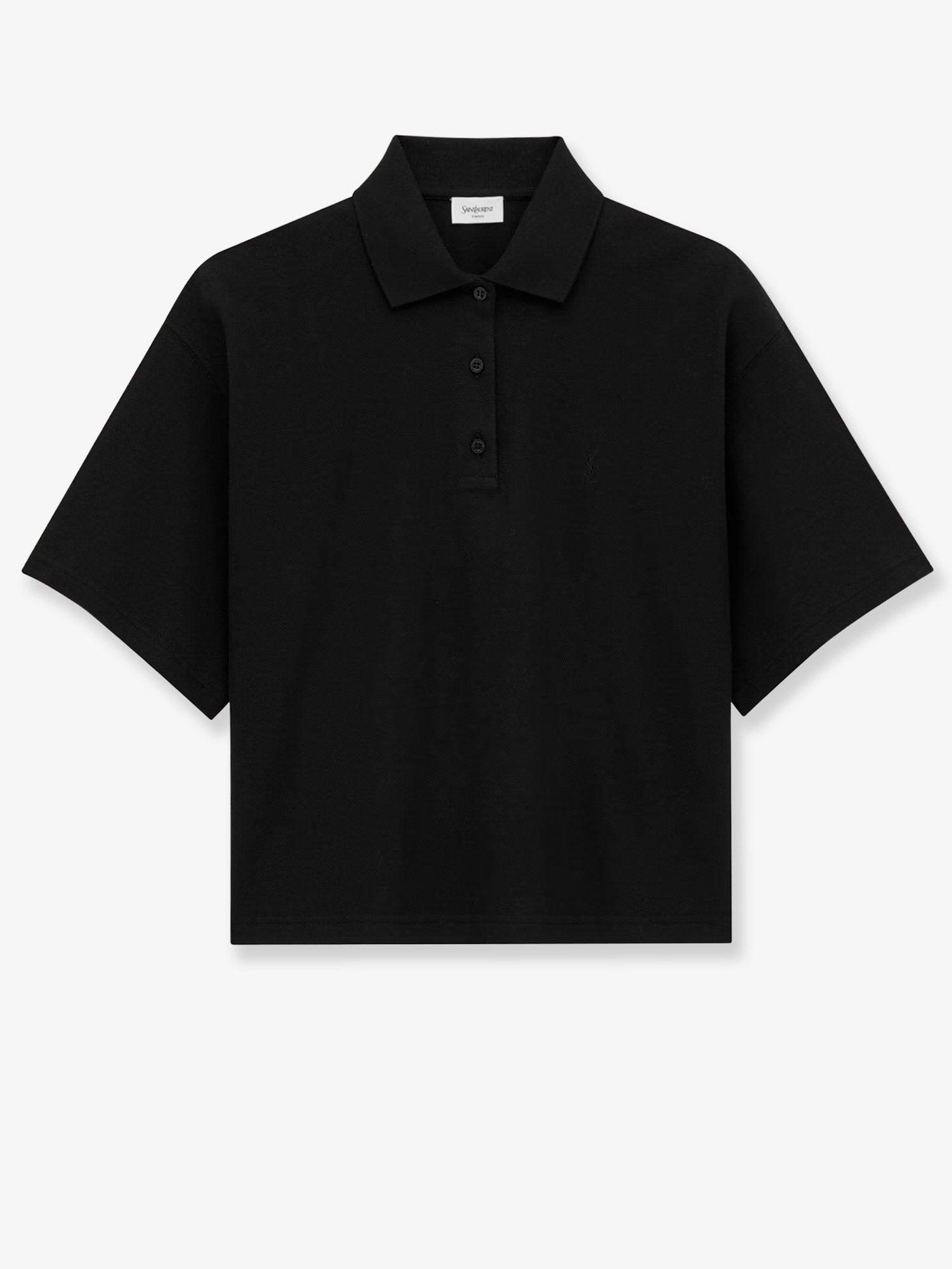 SAINT LAURENT Cotton Blend Polo Shirt