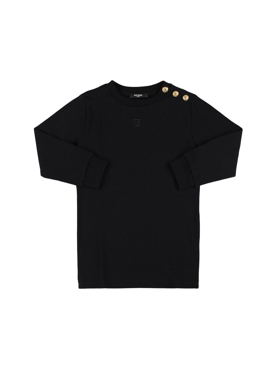 BALMAIN Cotton Dress with Logo