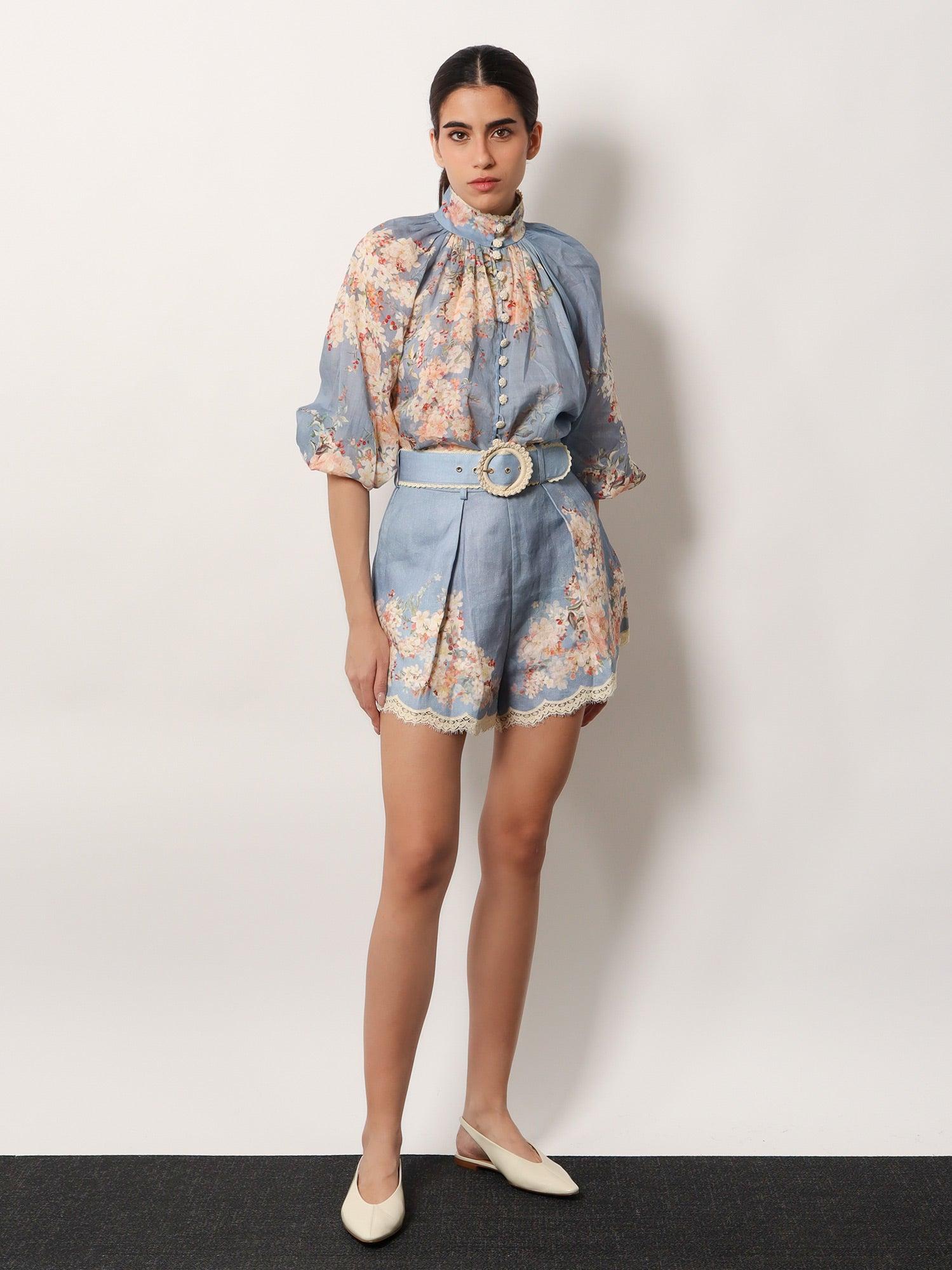 ZIMMERMANN Cascadian Billow Ramie Shirt and Blouse
