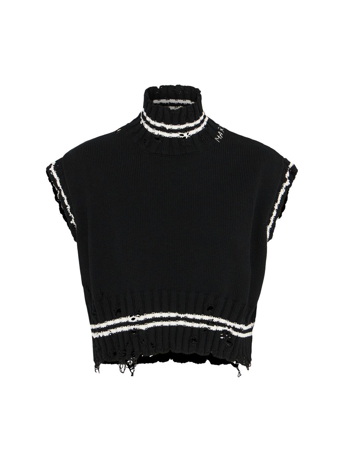 MARNI Knit Sleeveless Turtleneck Sweater