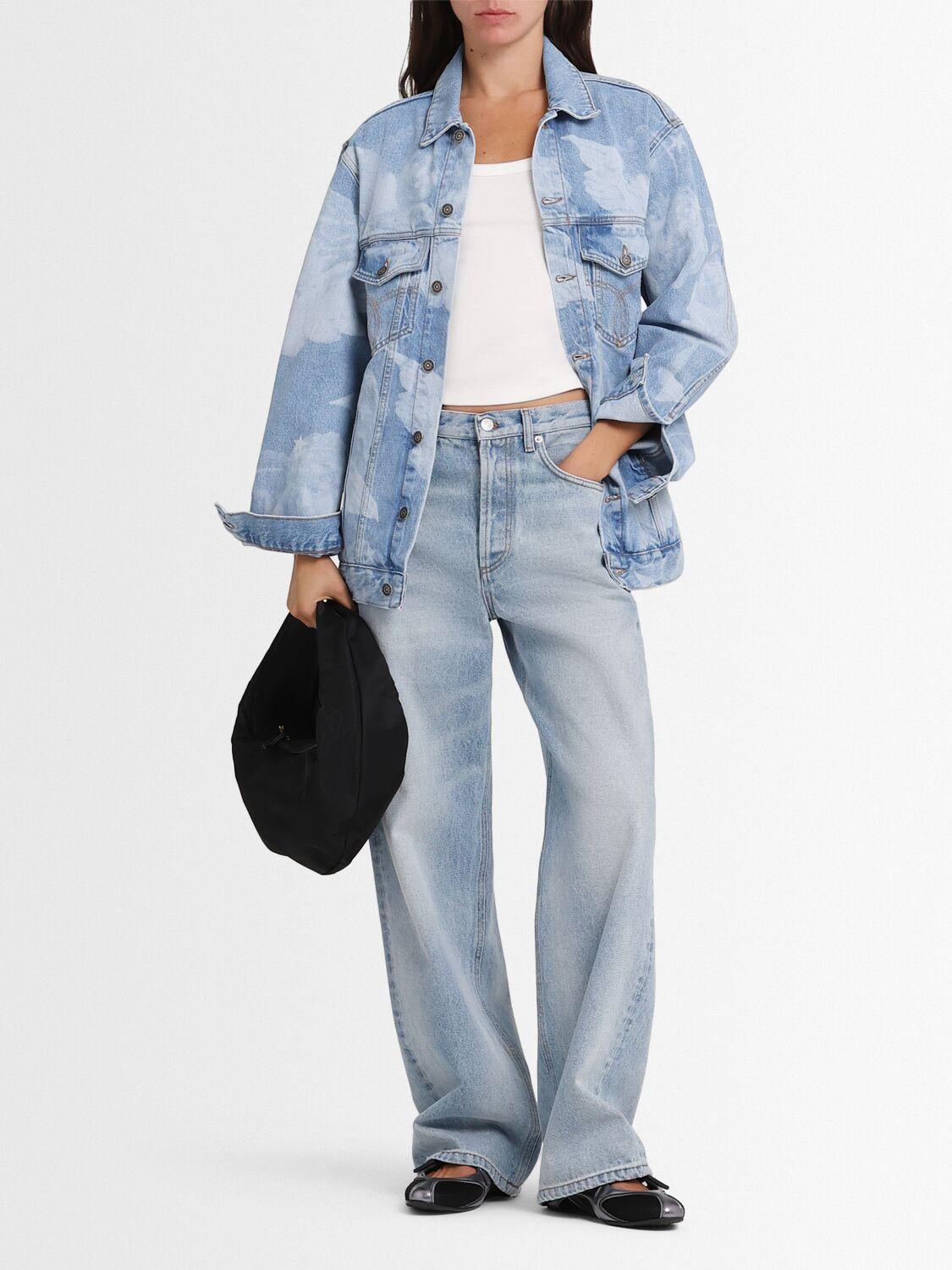 FIORUCCI Printed Cotton Denim Jacket