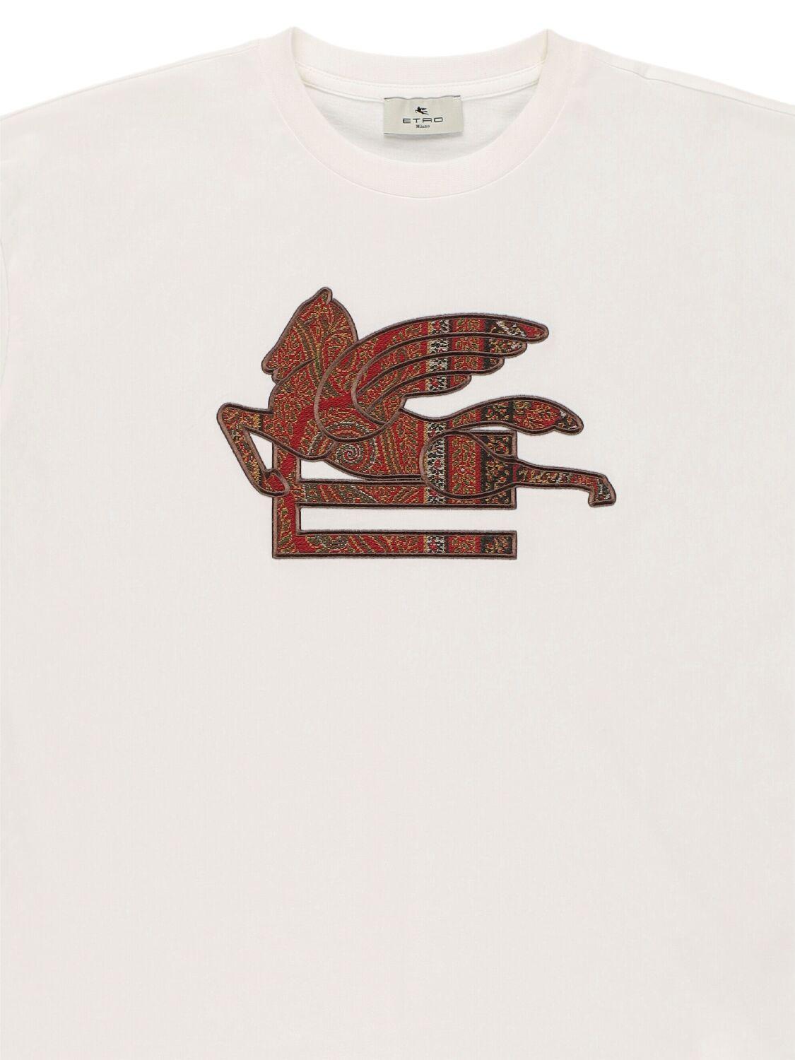 ETRO Embroidered Cotton Jersey T-shirt