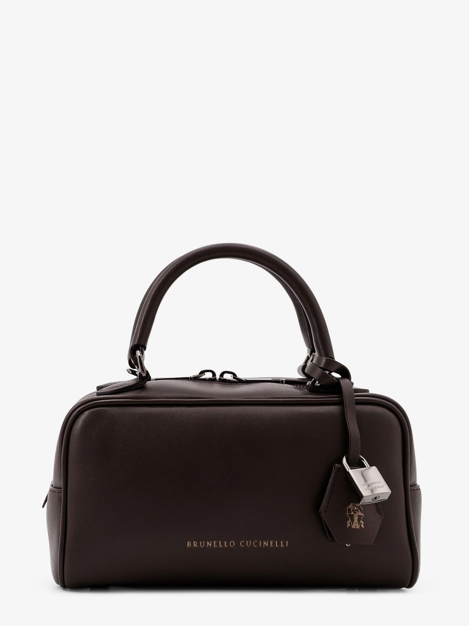 BRUNELLO CUCINELLI Boston Explorer Leather Shoulder Bag