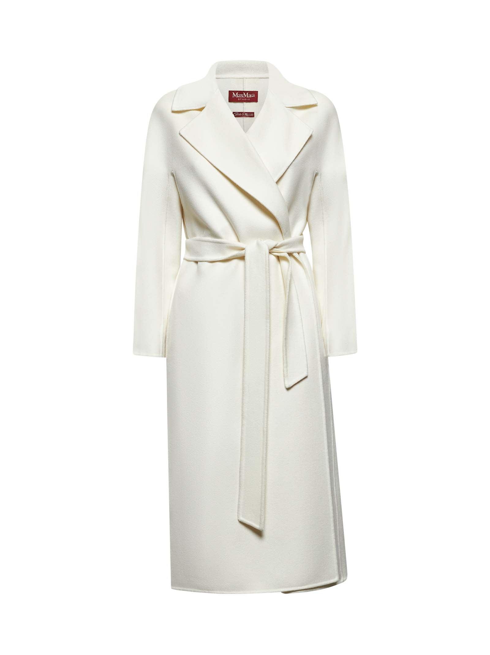 Max Mara Studio Coat in Wool and Silk